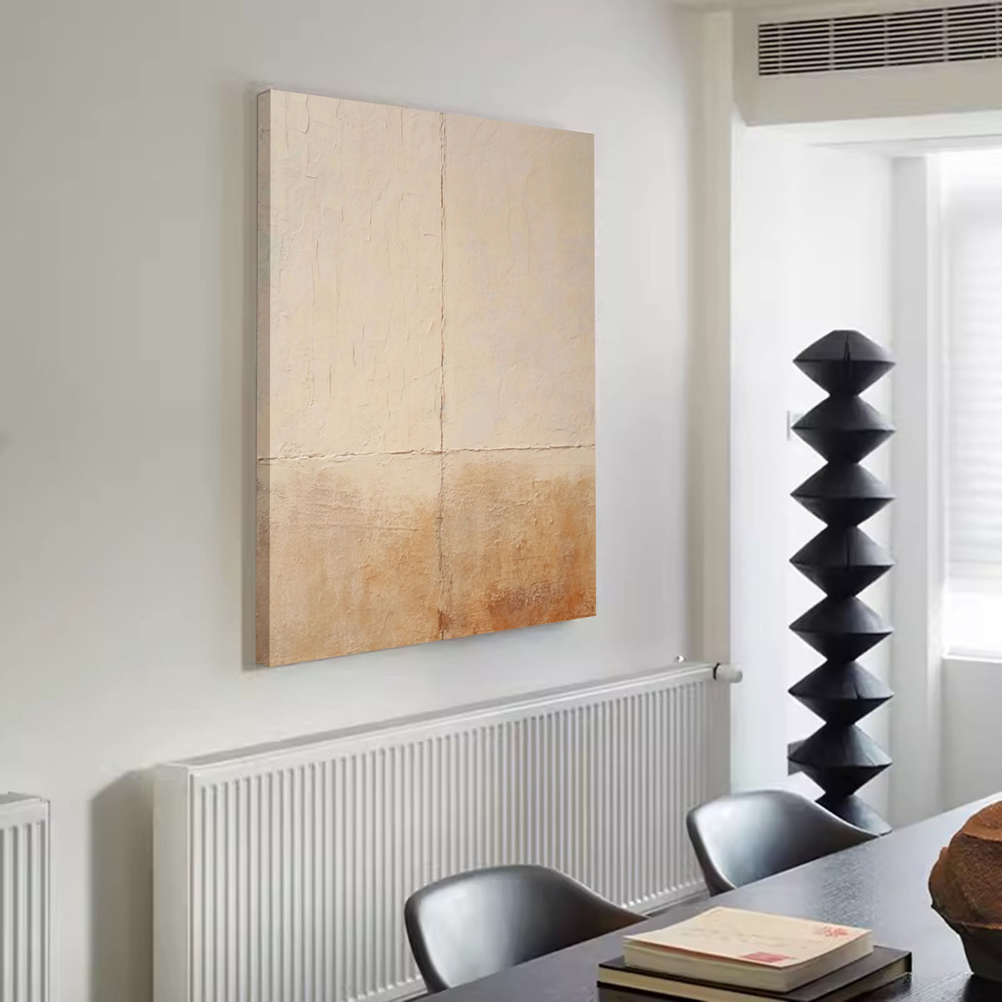 Wallart Textured Neutral Abstract Canvas