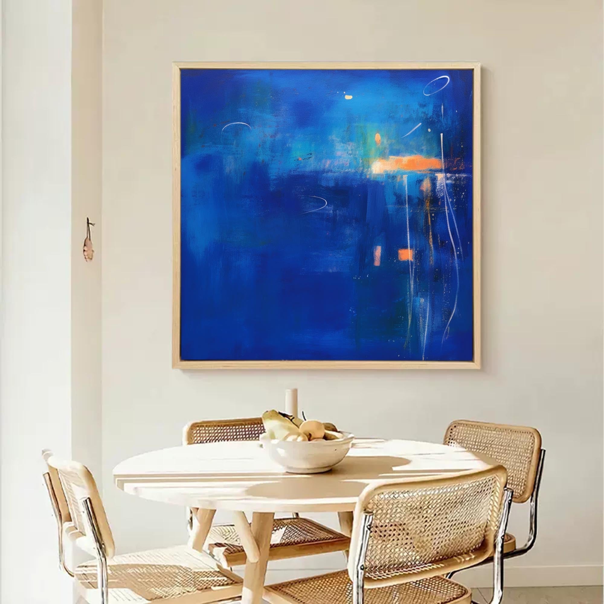 Wallart Twilight Blue Abstract Horizon