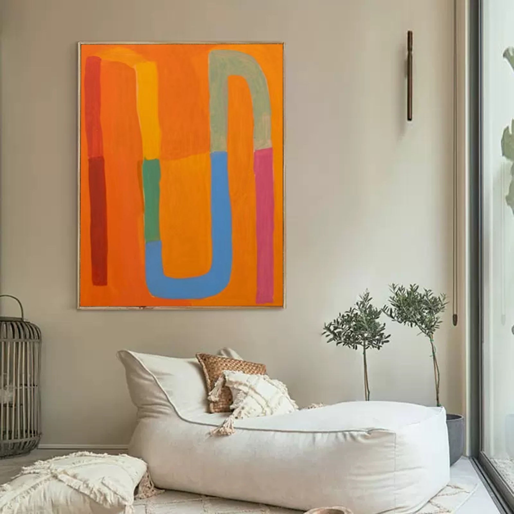 Wallart Vibrant Pathways: Abstract Color Flow