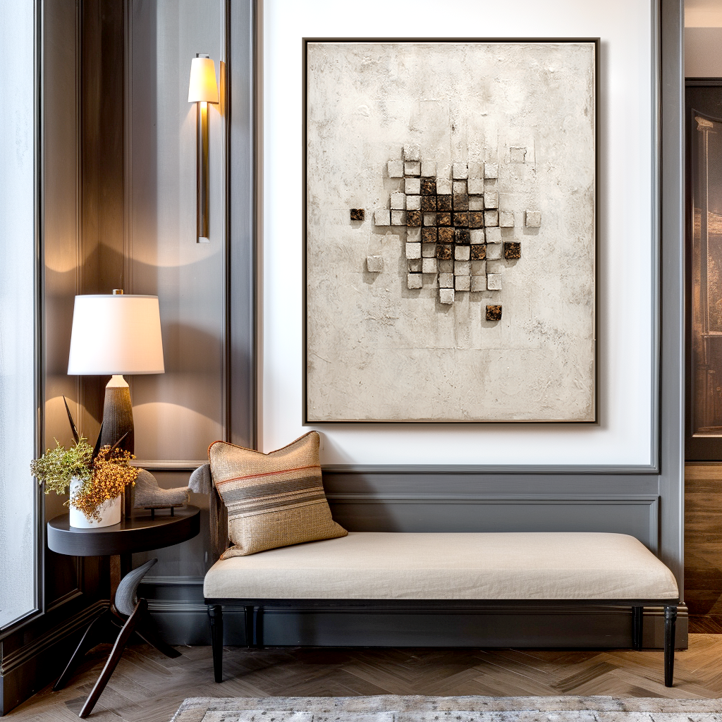 Wallart Abstract Wabi silence 0037
