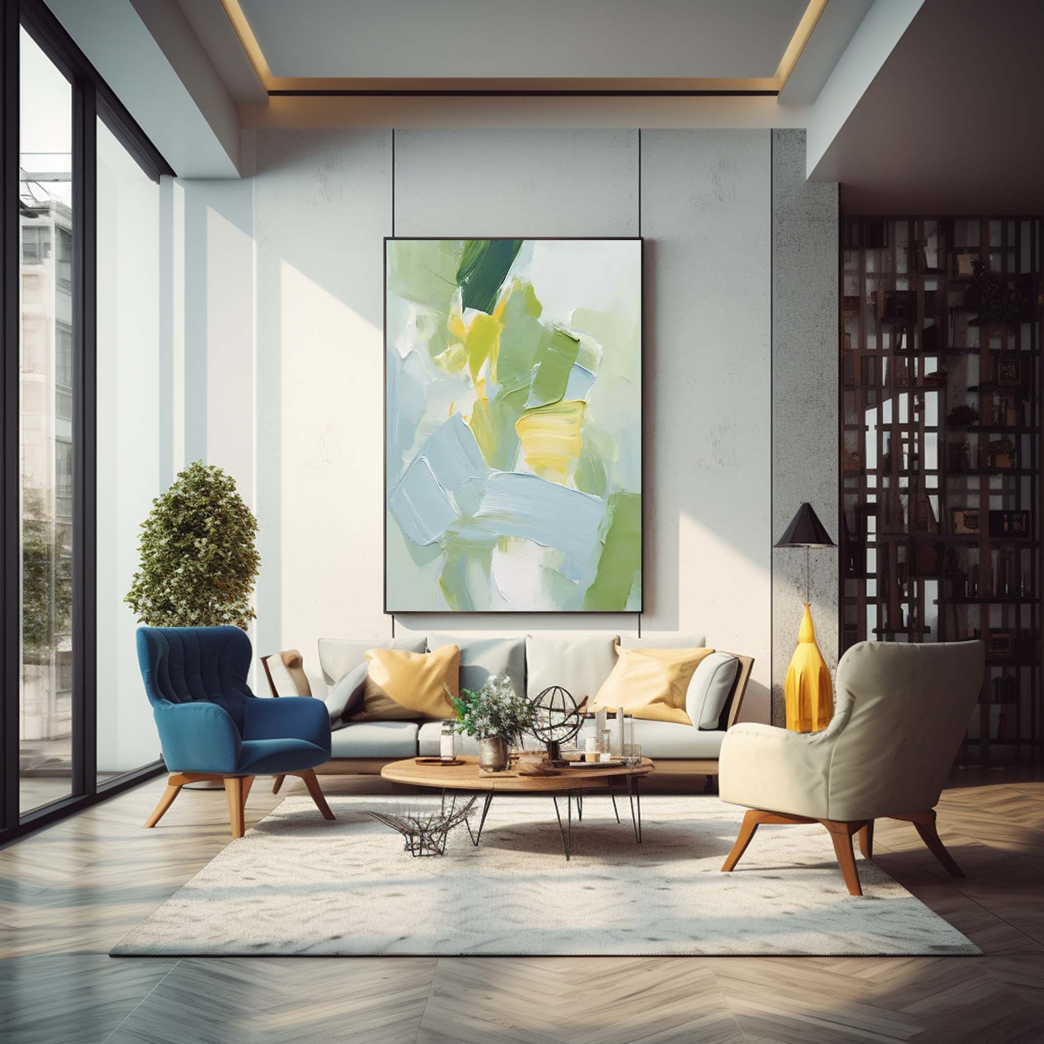 Wallart Abstract Canvas Art #AB303
