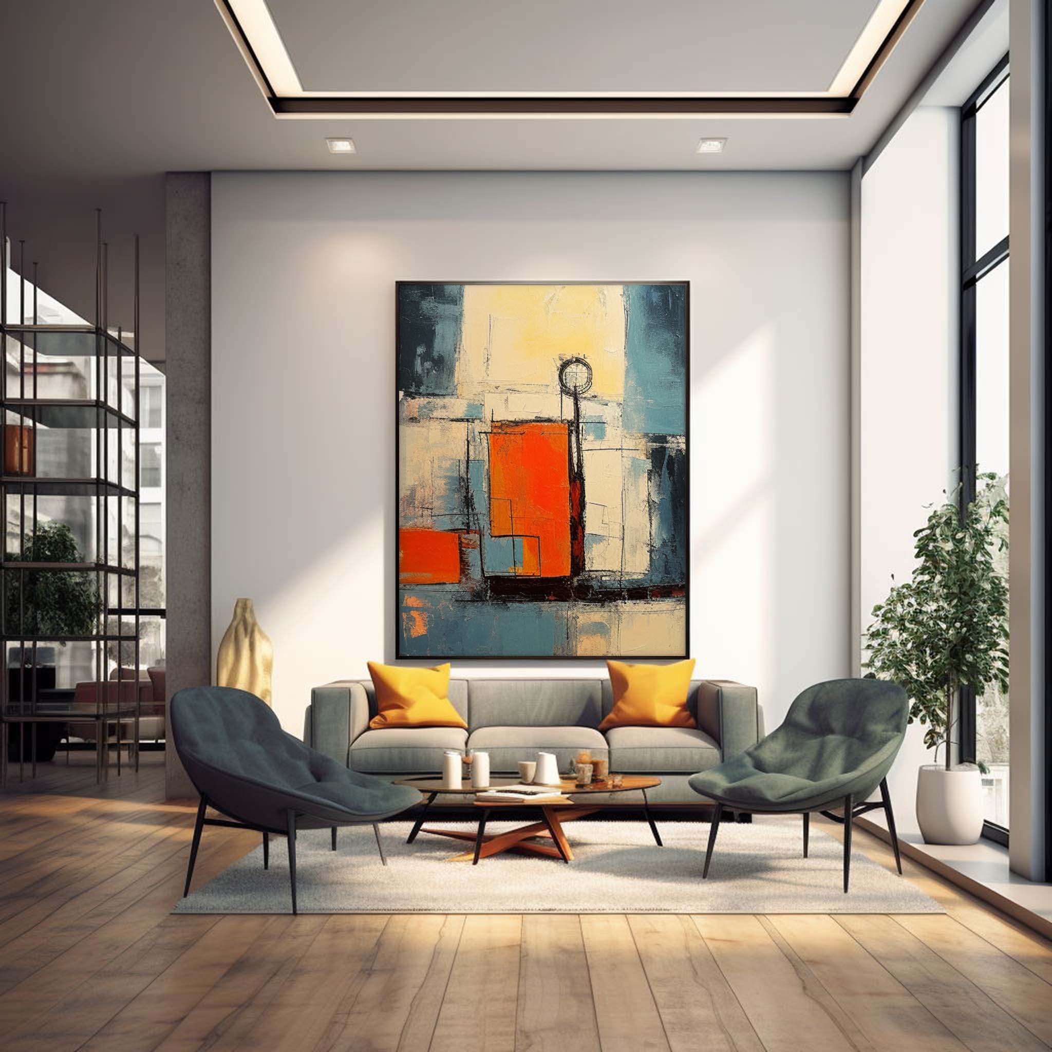 Wallart Abstract Canvas Art #AB316