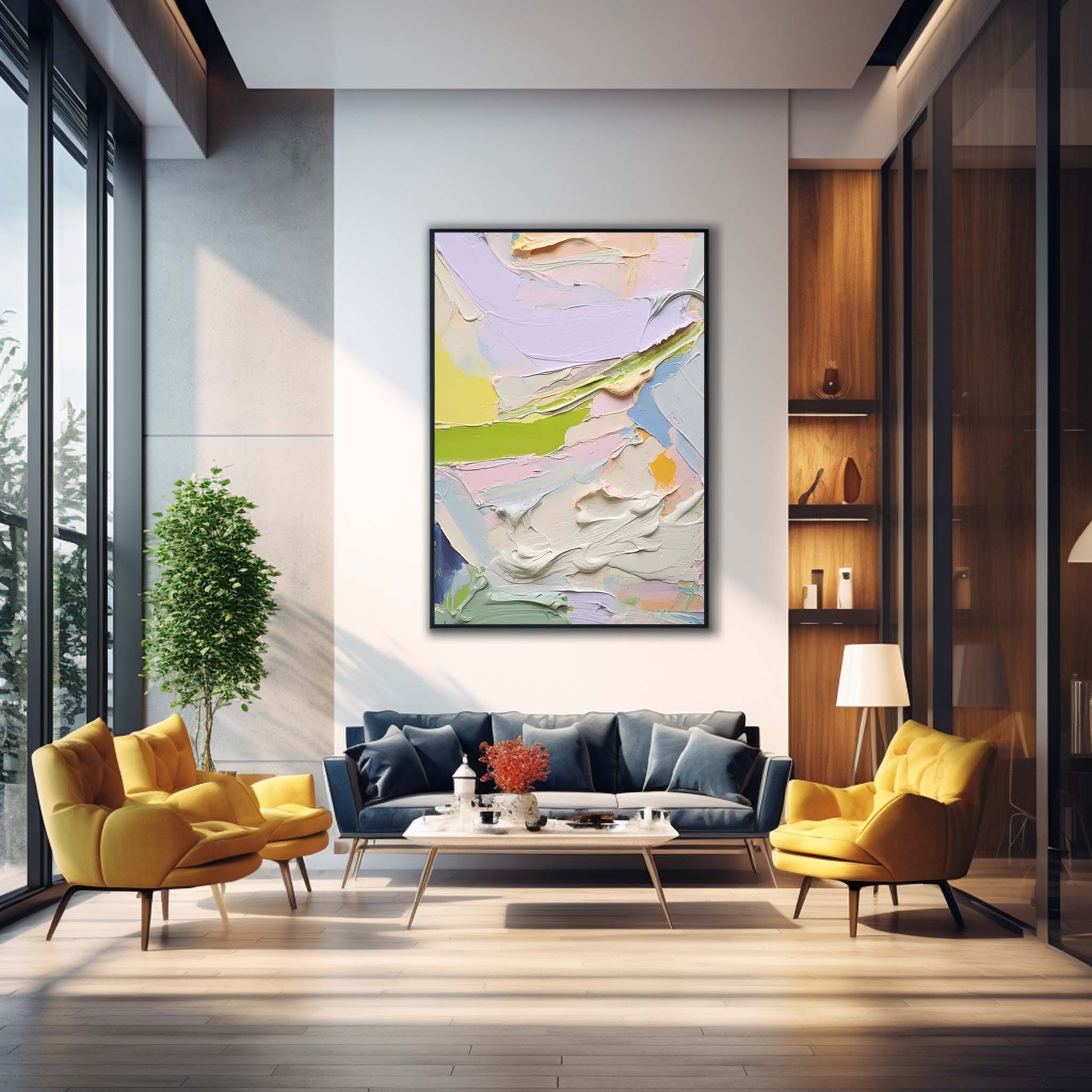 Wallart Abstract Canvas Art #AB307