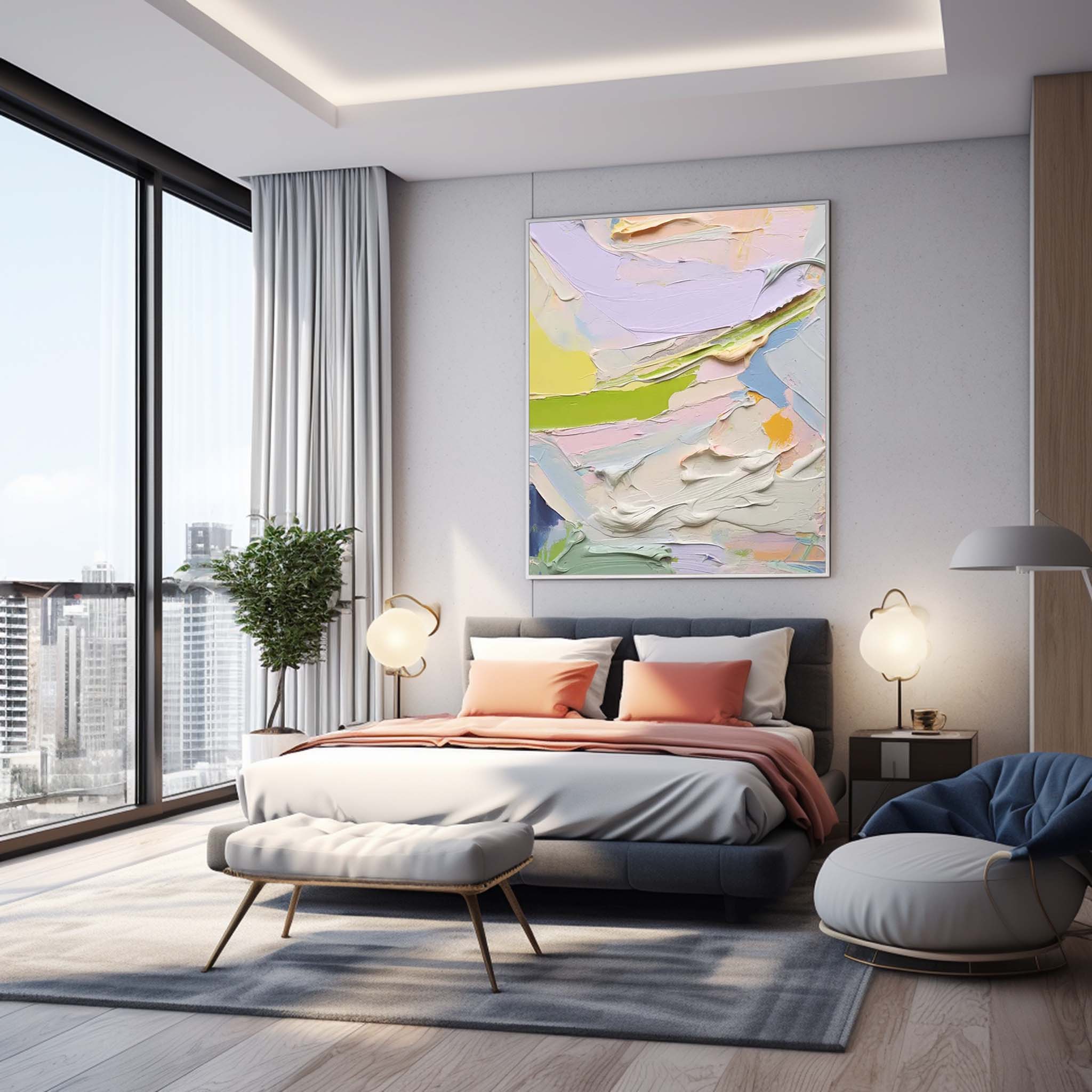 Wallart Abstract Canvas Art #AB307