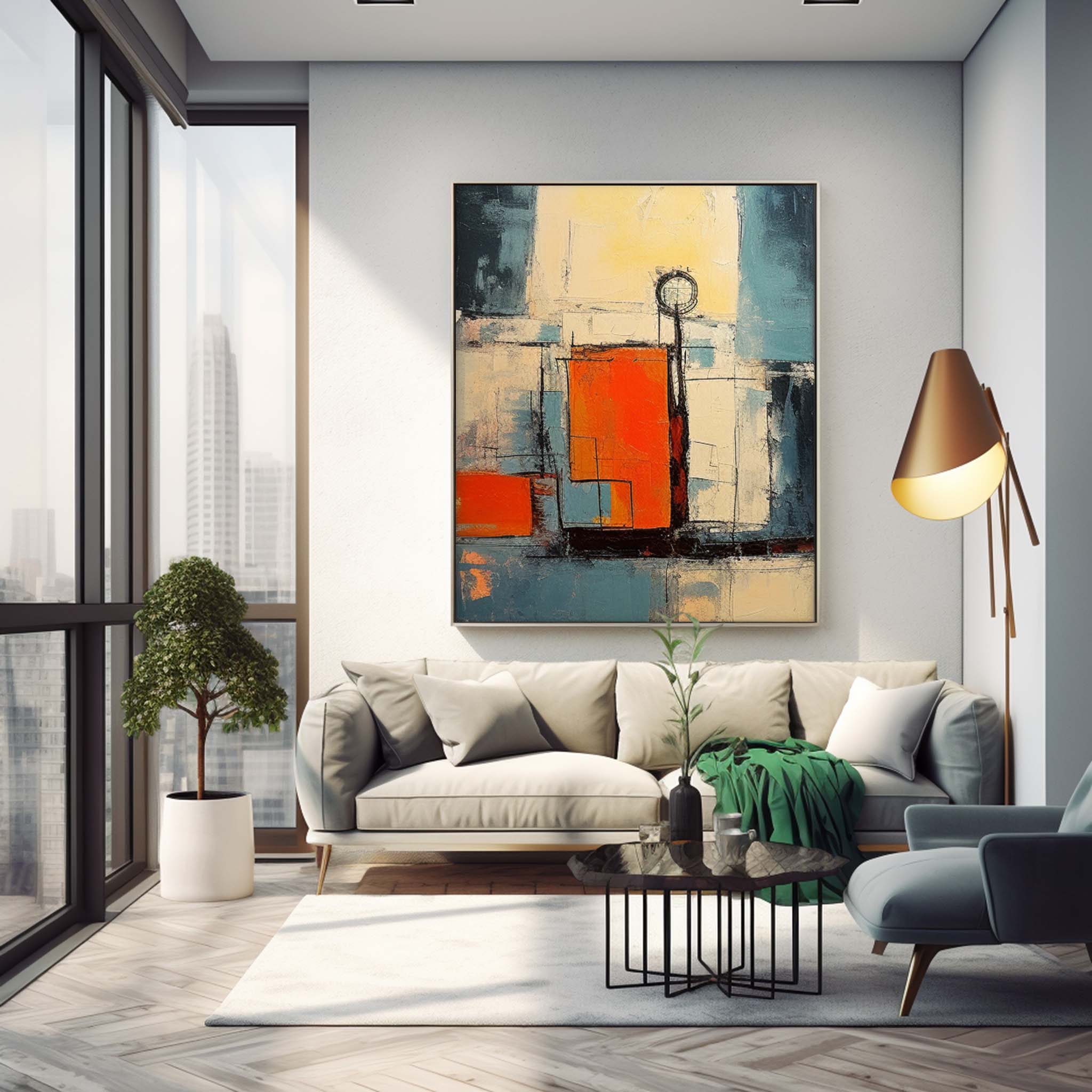 Wallart Abstract Canvas Art #AB316