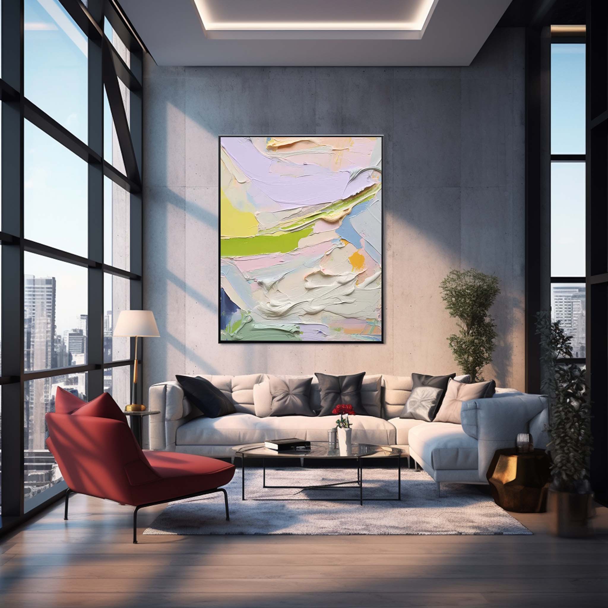 Wallart Abstract Canvas Art #AB307