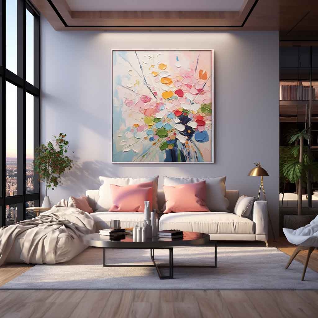 Wallart Vibrant Floral Symphony