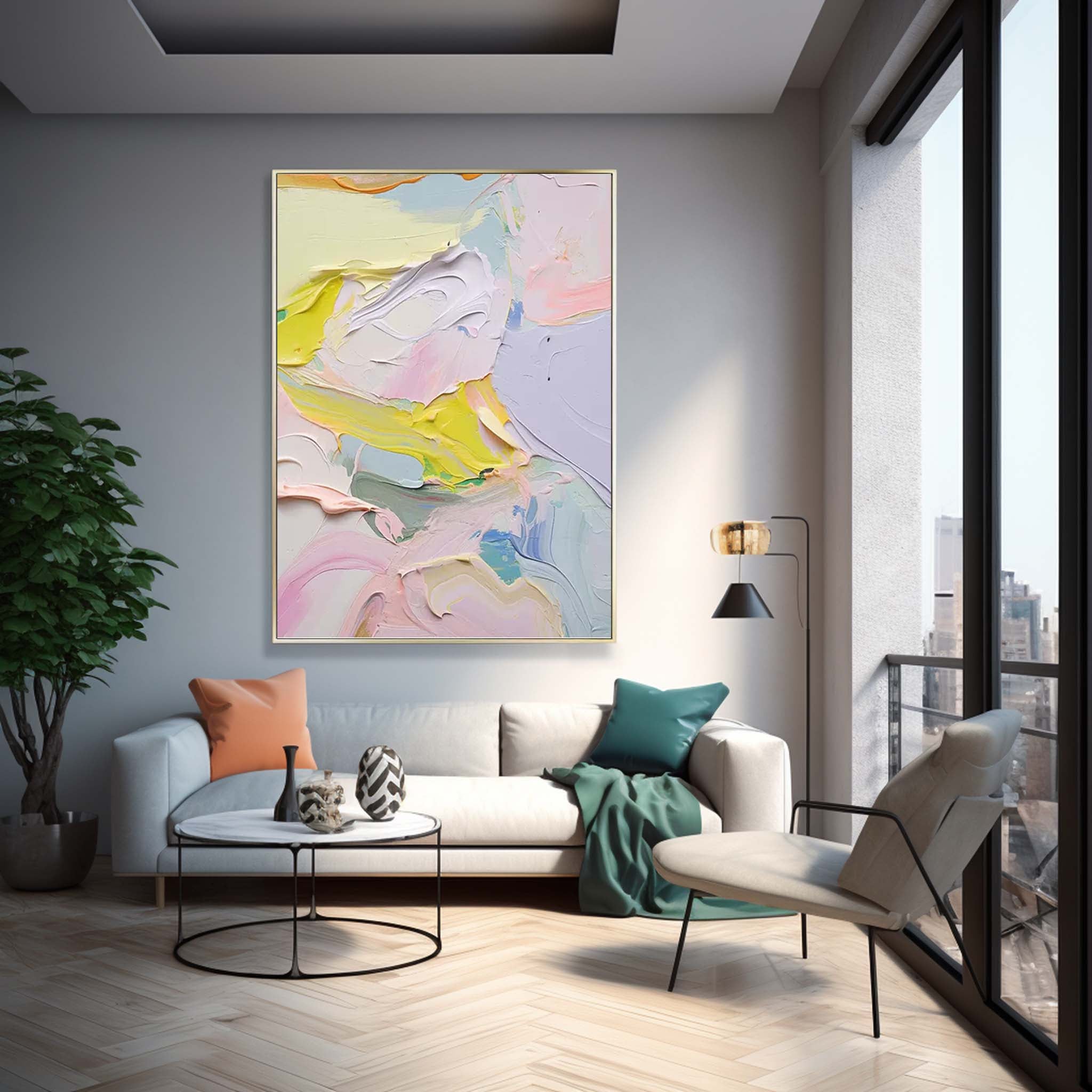 Wallart Abstract Canvas Art #AB309