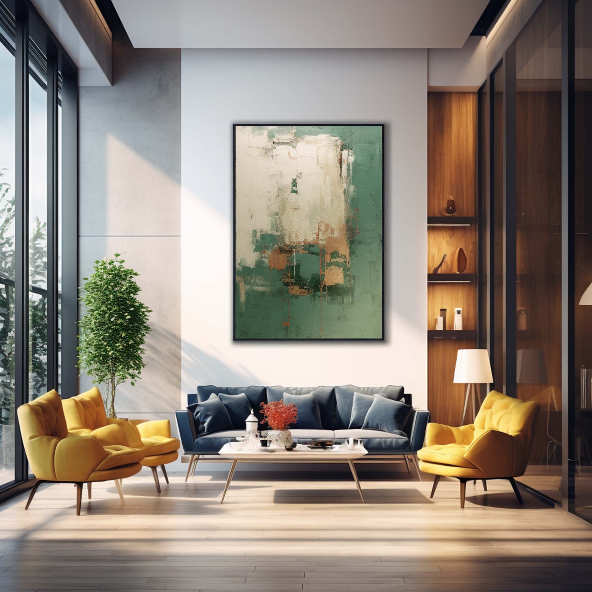 Wallart Abstract Canvas Art #AB314