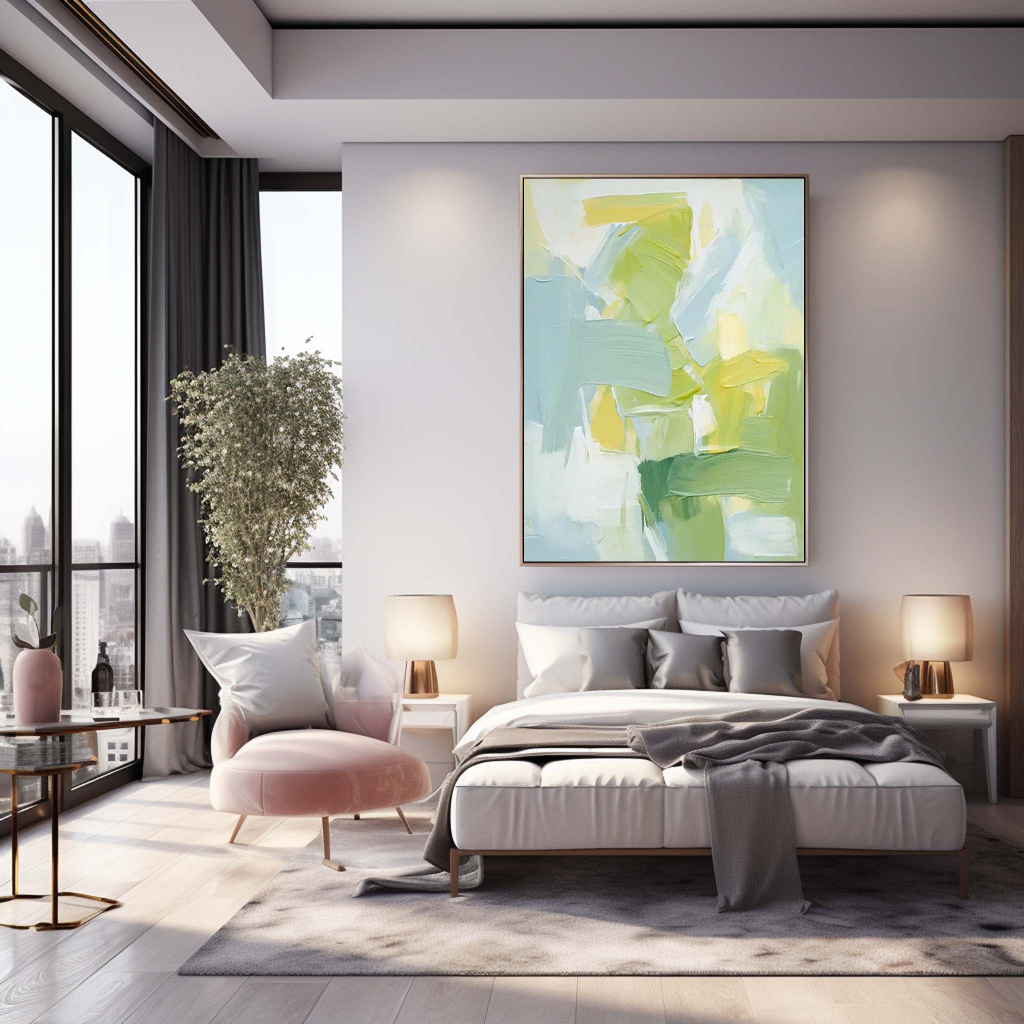 Wallart Abstract Canvas Art #AB302