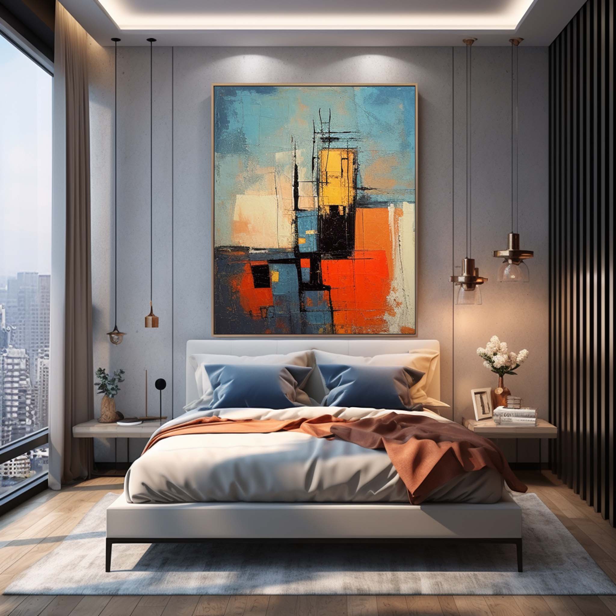 Wallart Abstract Canvas Art #AB315