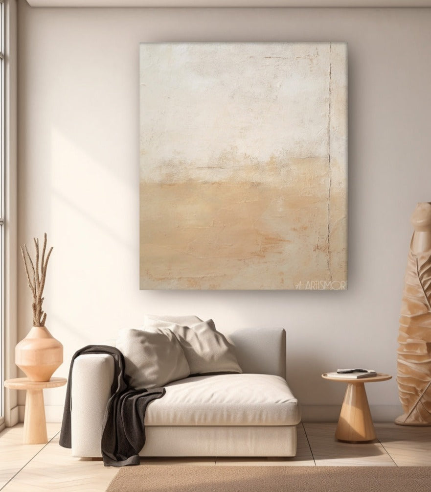 Wallart Neutral Textured Minimalist Art