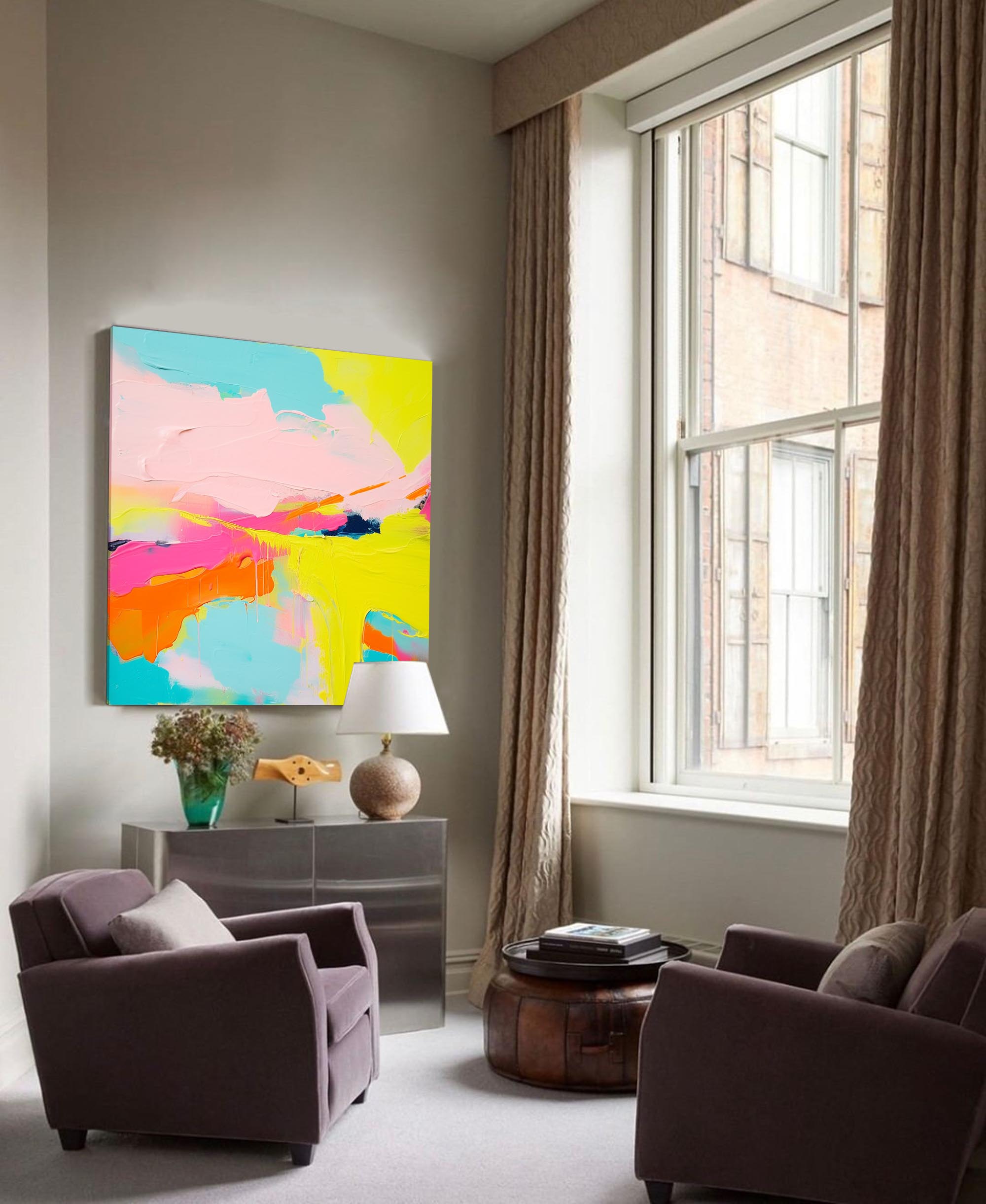 Wallart Vivid Dreams Abstract Canvas