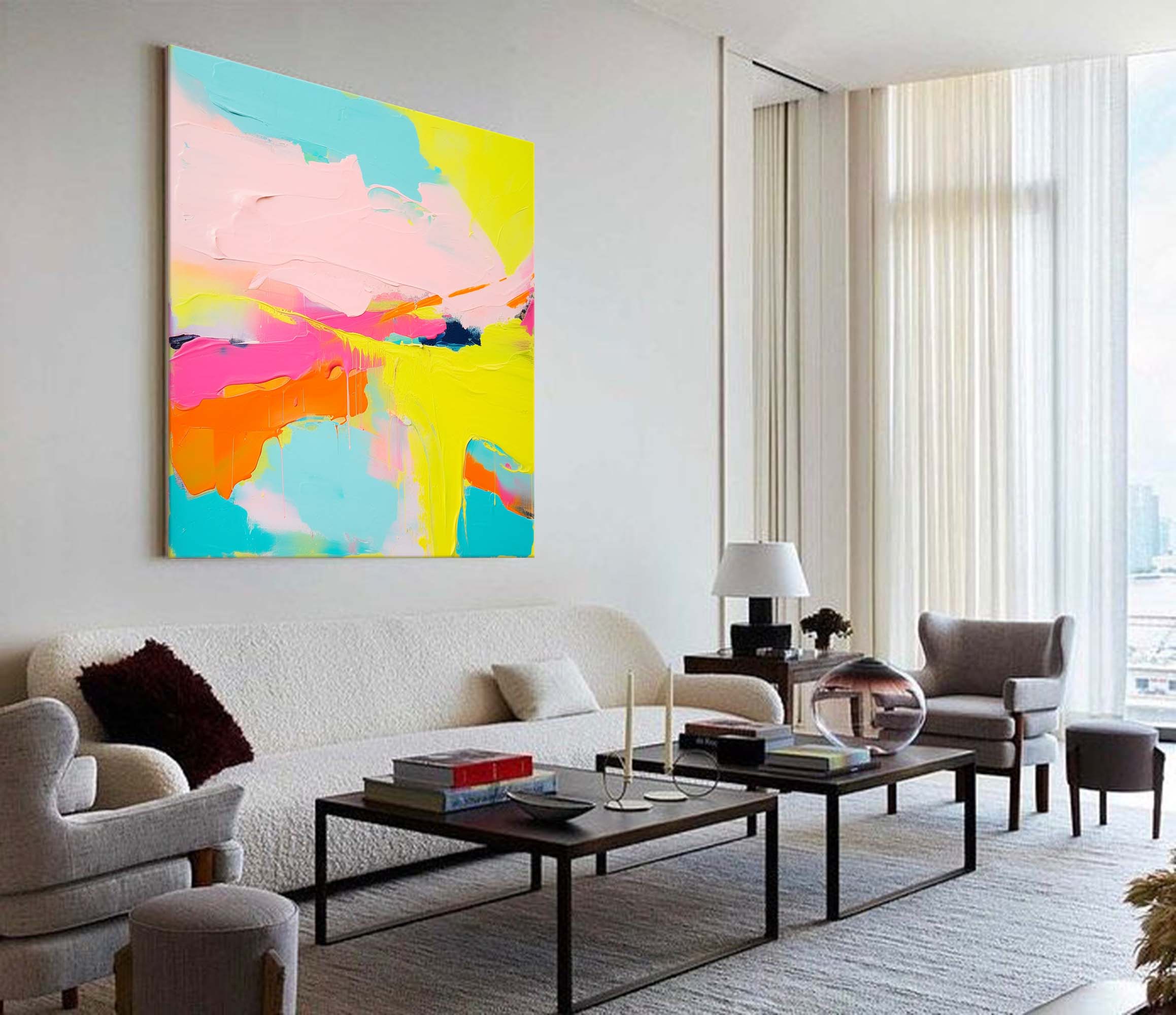 Wallart Vivid Dreams Abstract Canvas