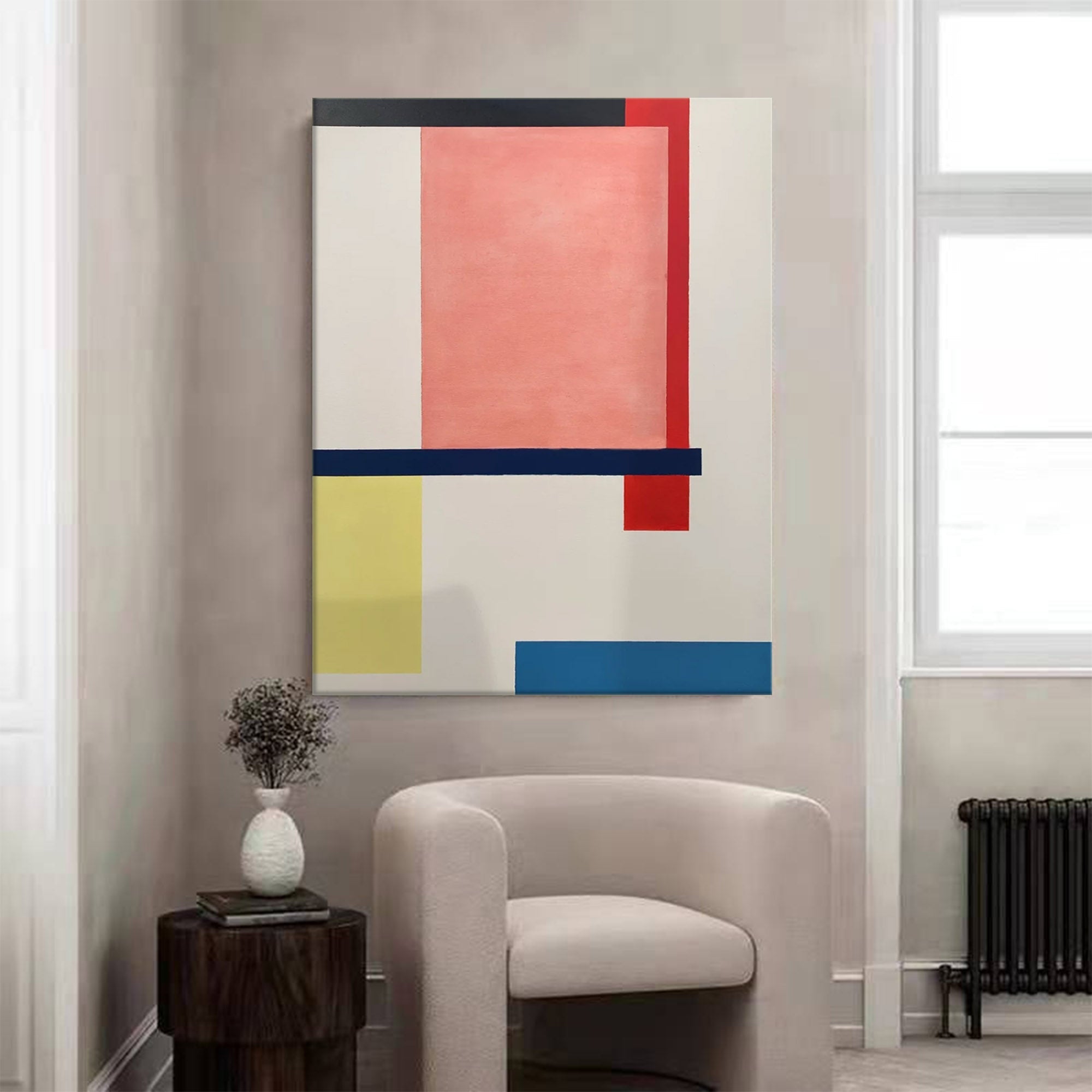 Wallart Minimalist Geometry: Bold Color Blocks