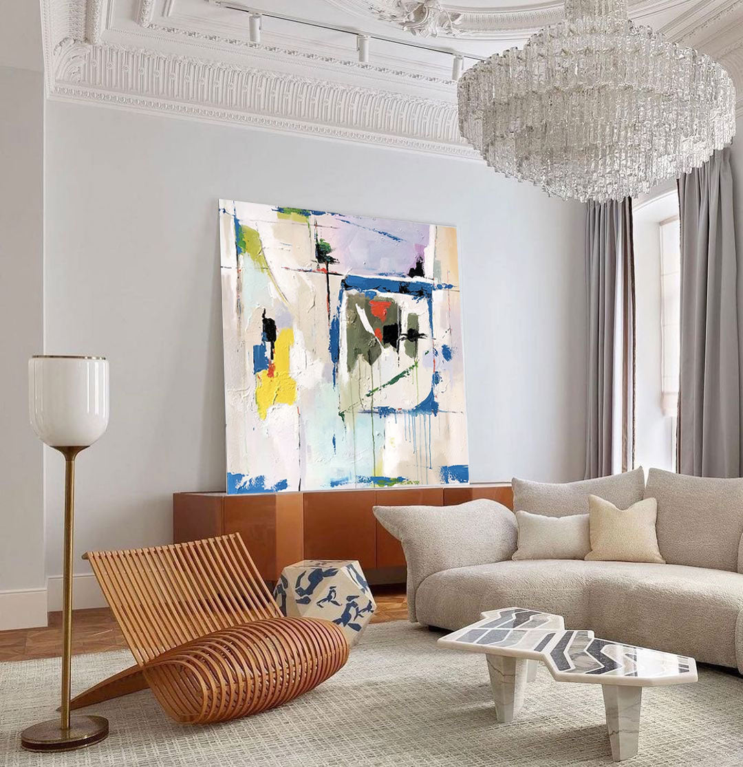 Wallart Colorful Abstract Textured Art