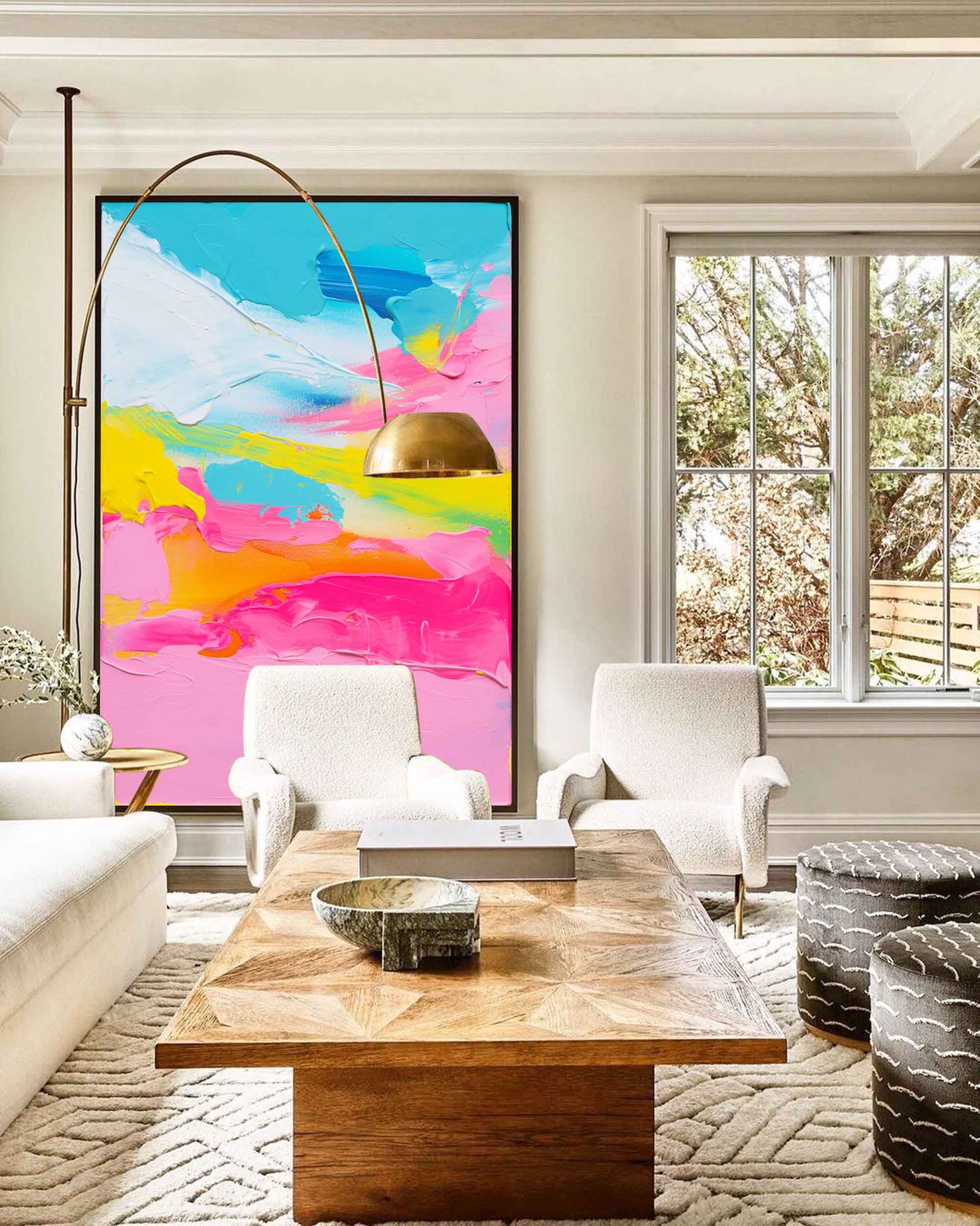 Wallart Bright Horizons Abstract Canvas