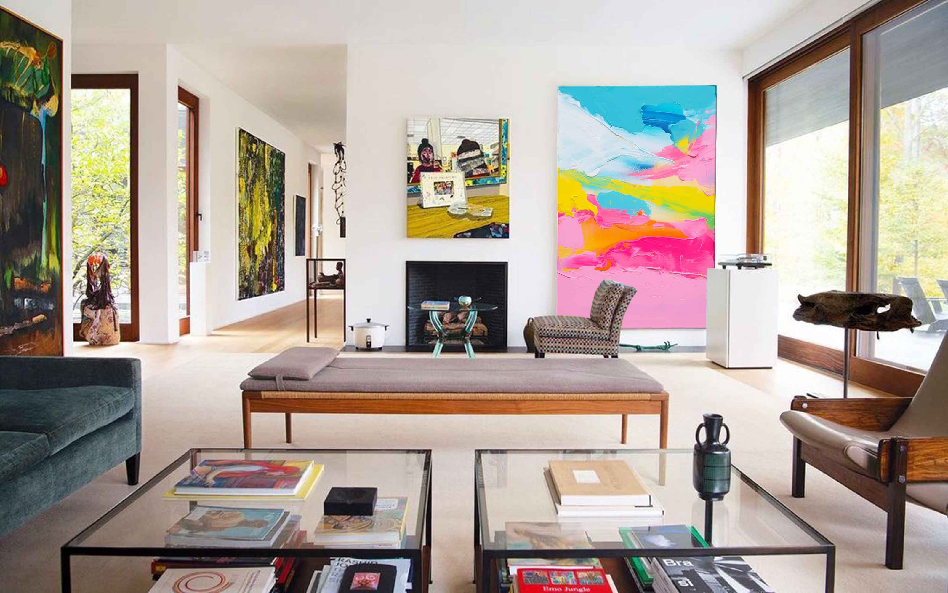 Wallart Bright Horizons Abstract Canvas