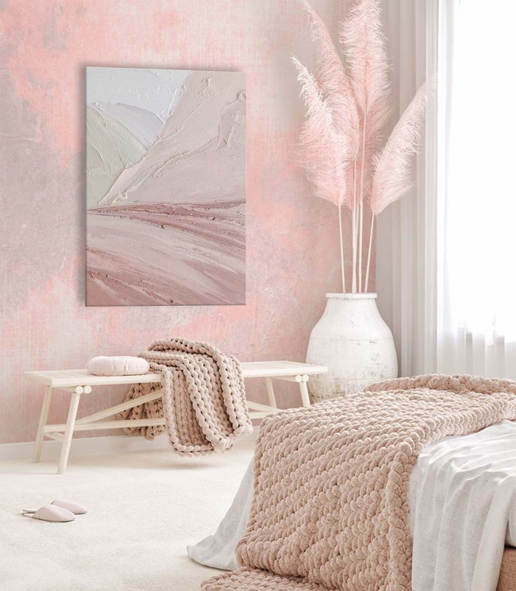 Wallart Soft Horizons: Minimalist Desert Palette