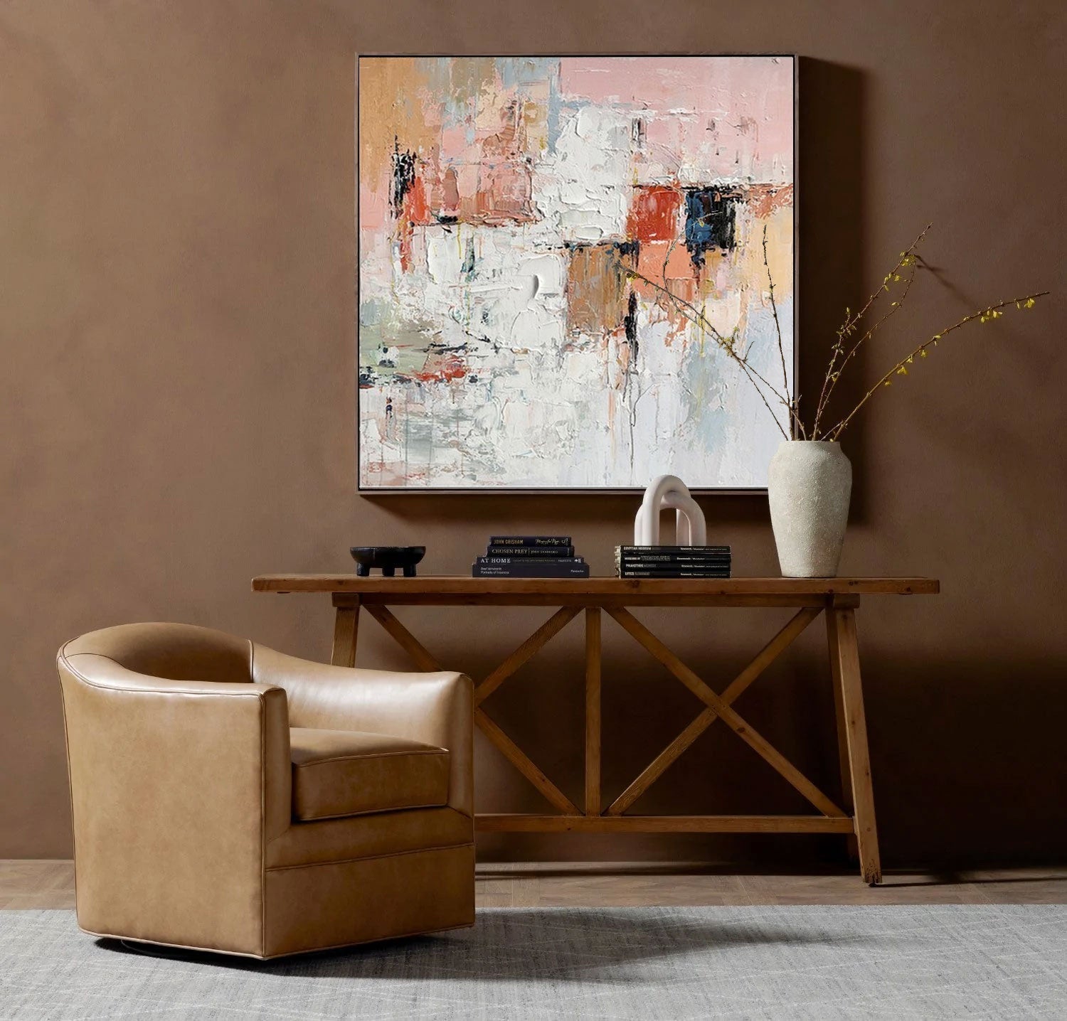 Wallart Textured Abstract Oil Painting