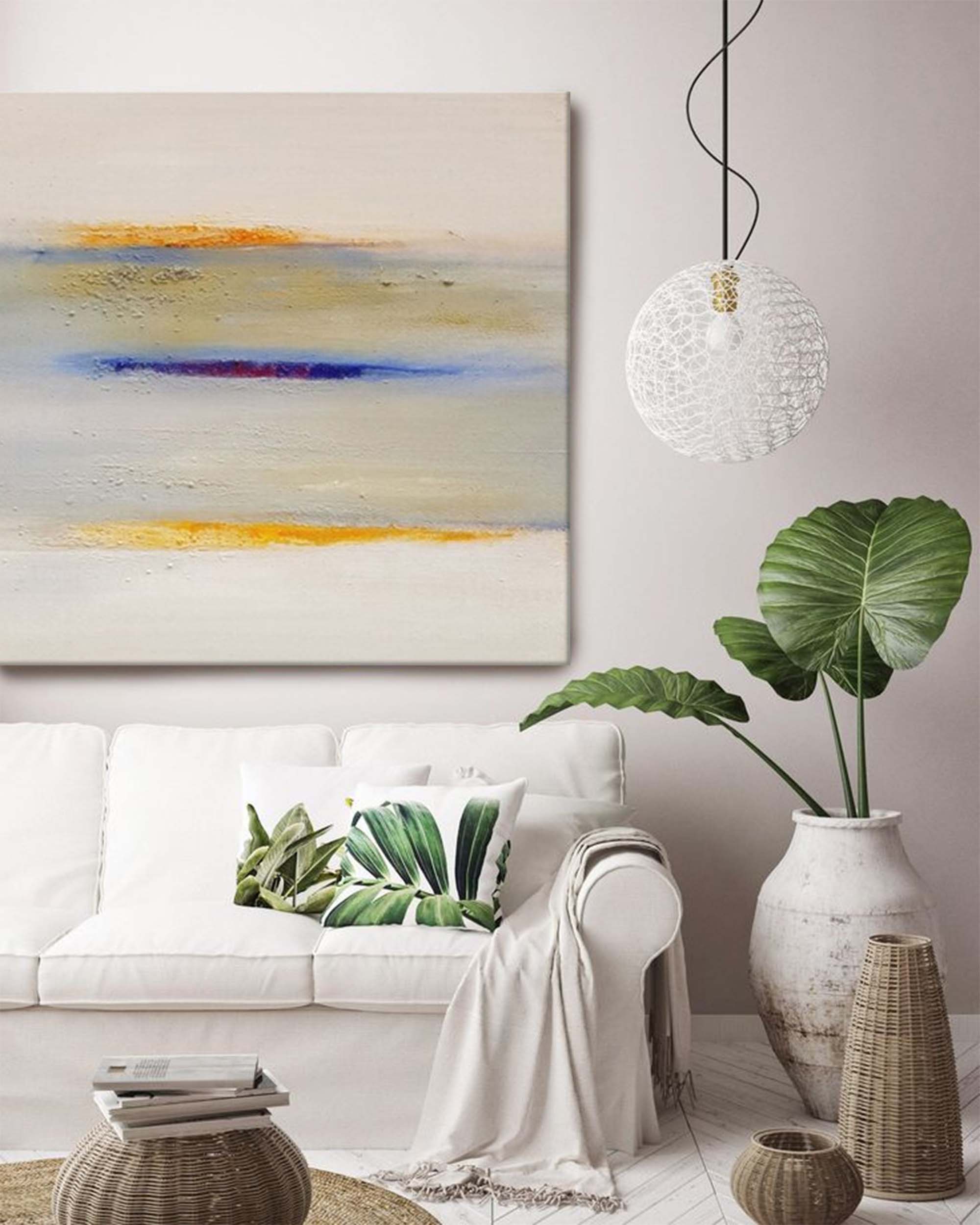 Wallart Tranquil Horizons: Abstract Serenity