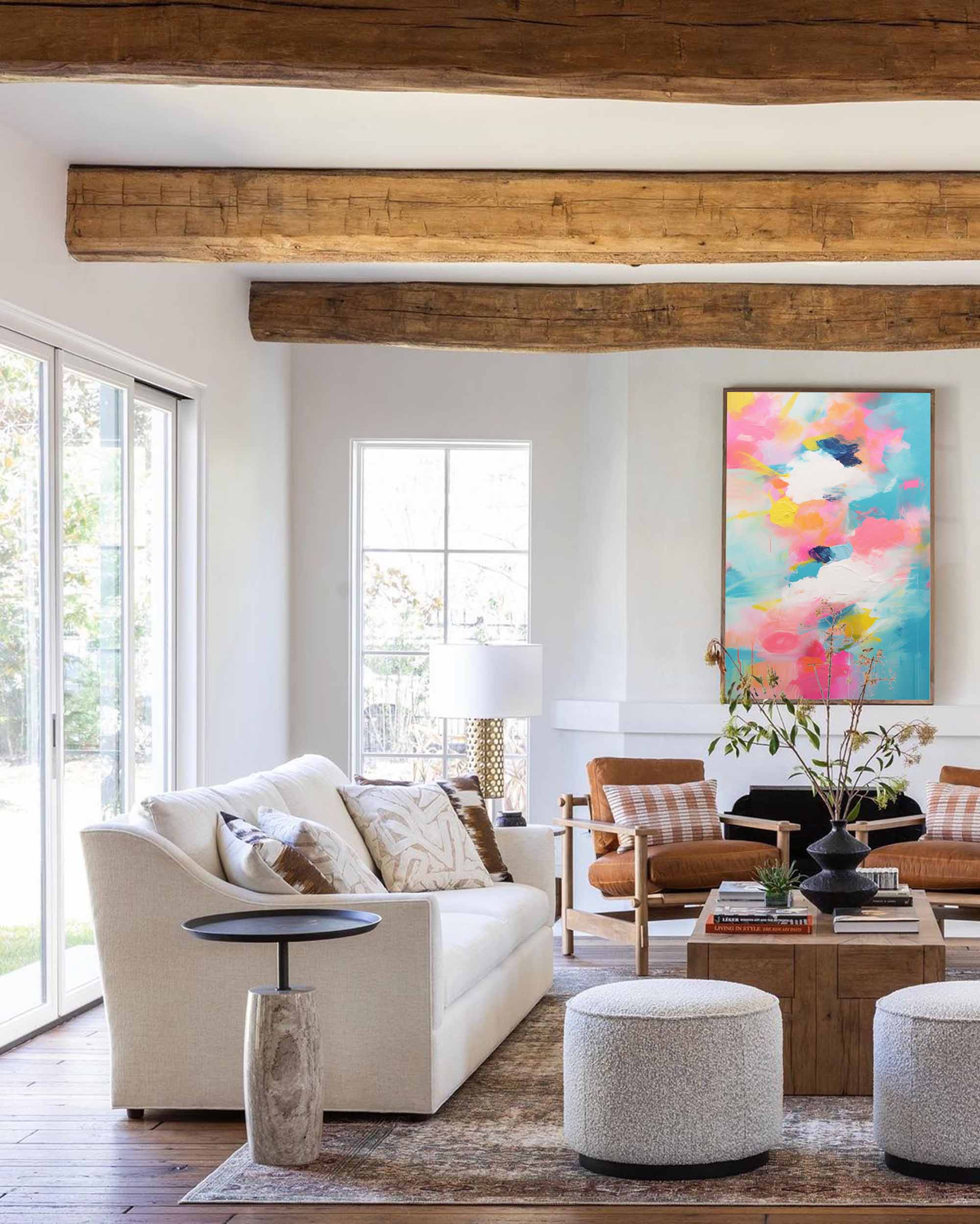 Wallart Color Symphony Abstract Canvas