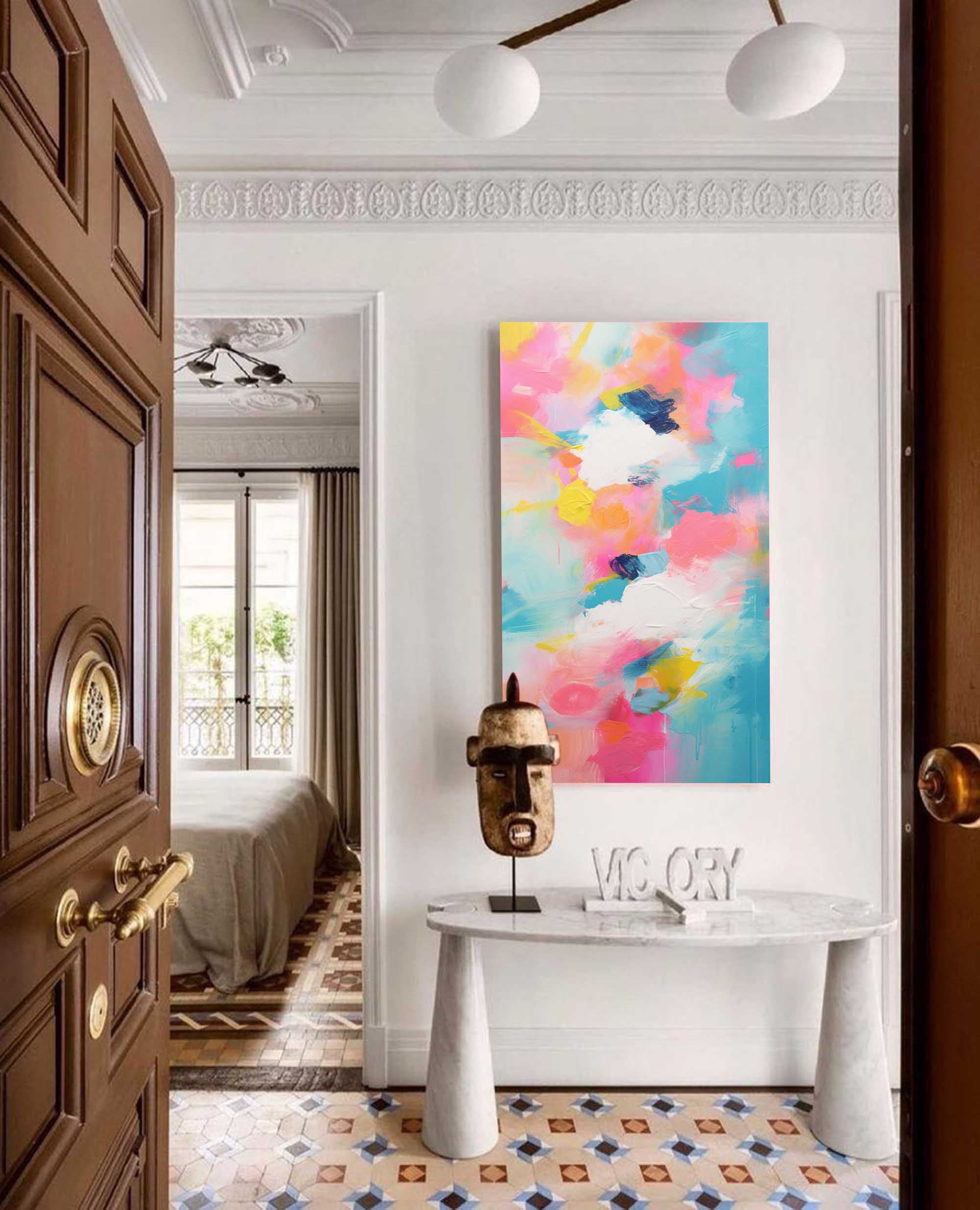 Wallart Color Symphony Abstract Canvas