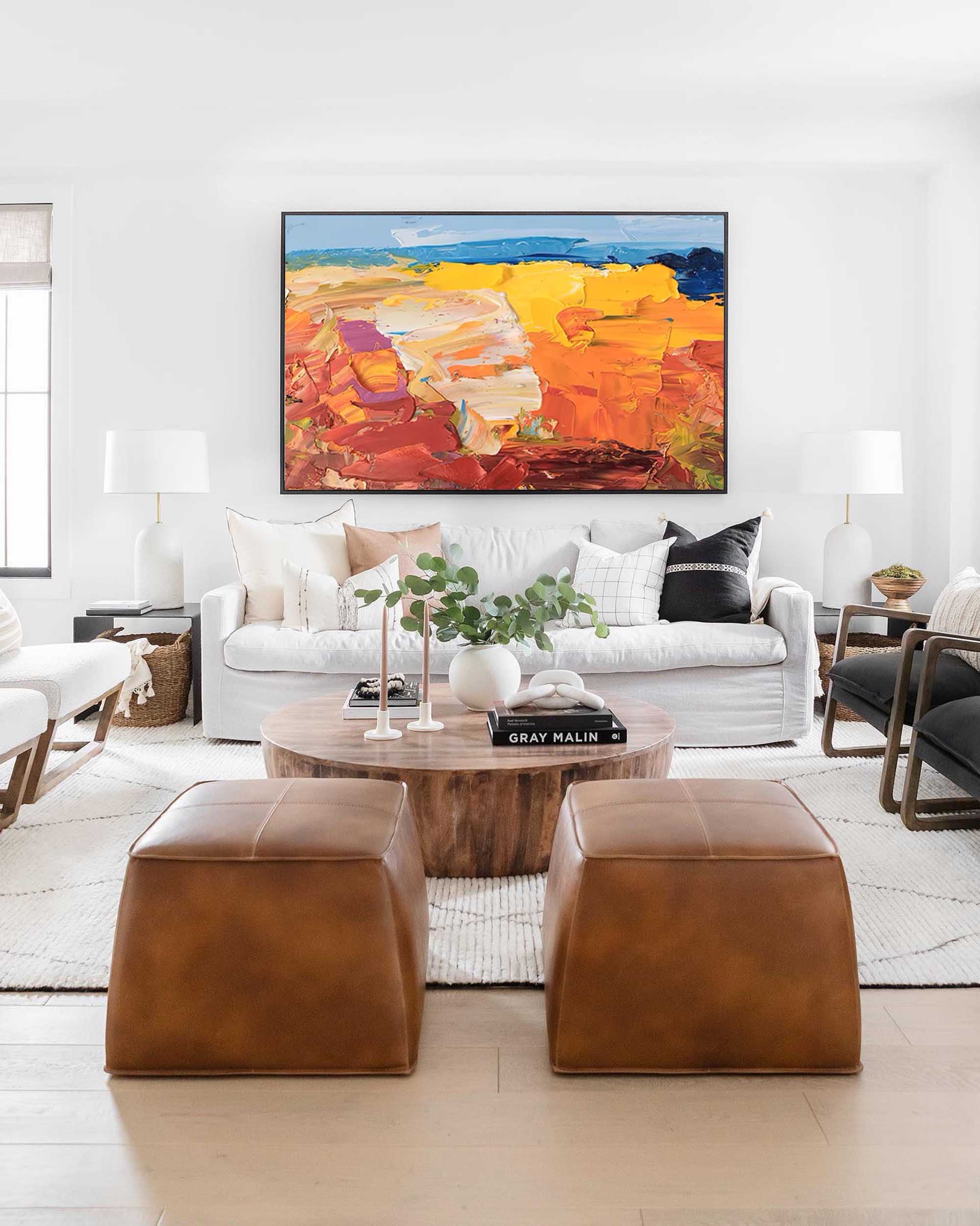 Wallart Bold Landscape Abstract Oil Art