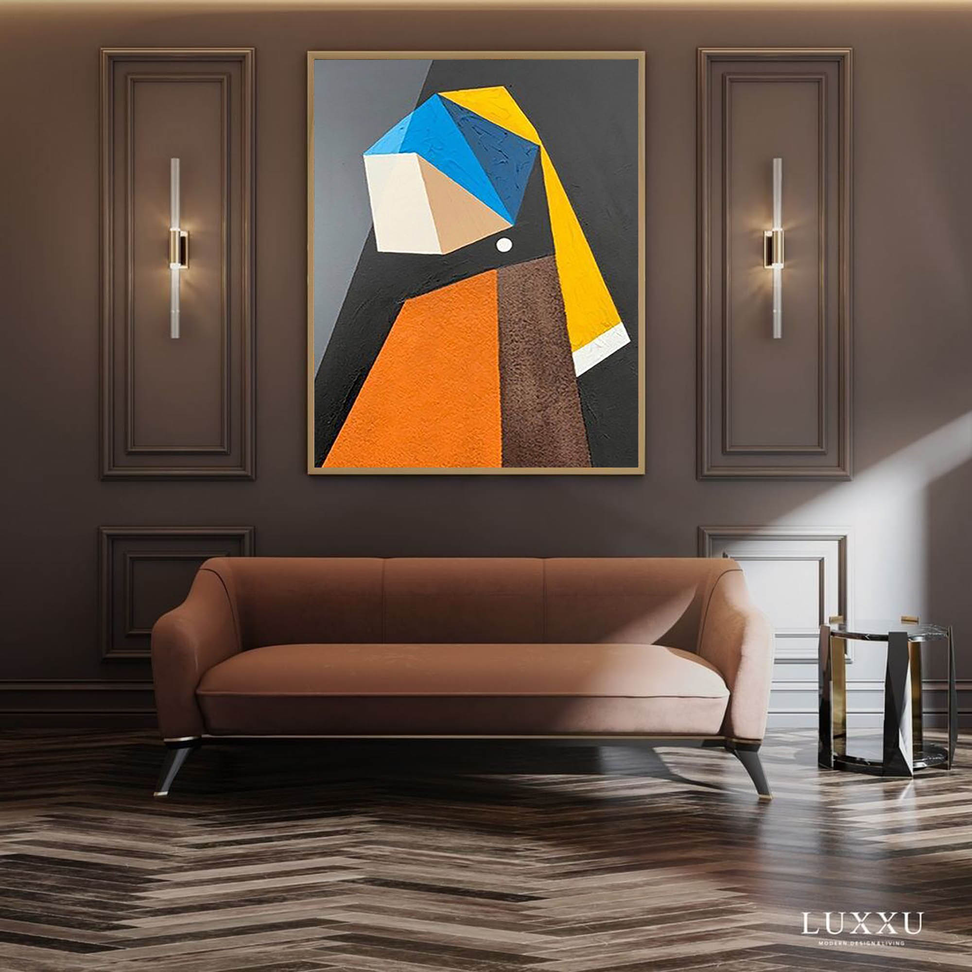 Wallart Geometric Minimalist Portrait Abstract Art