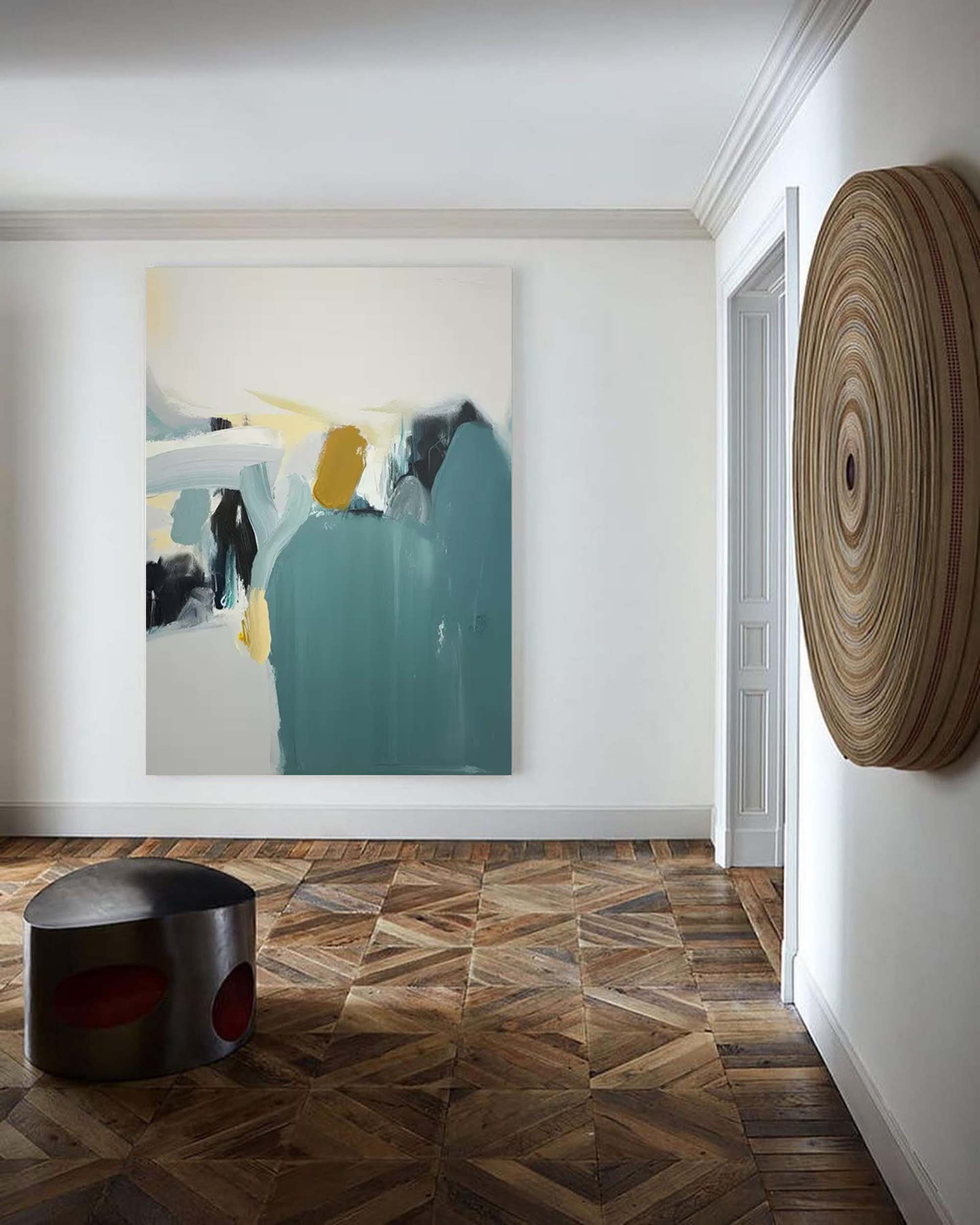 Wallart Abstract Minimalist Serenity �Contemporary Oil Painting on Canvas