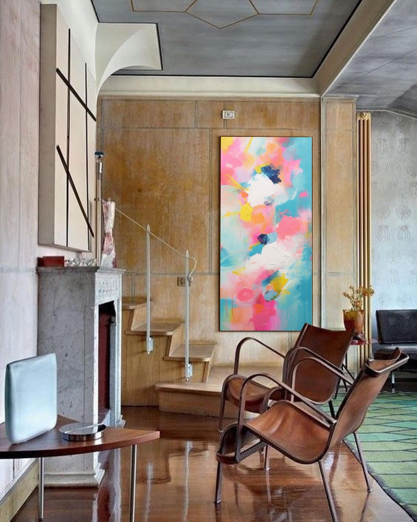 Wallart Color Symphony Abstract Canvas