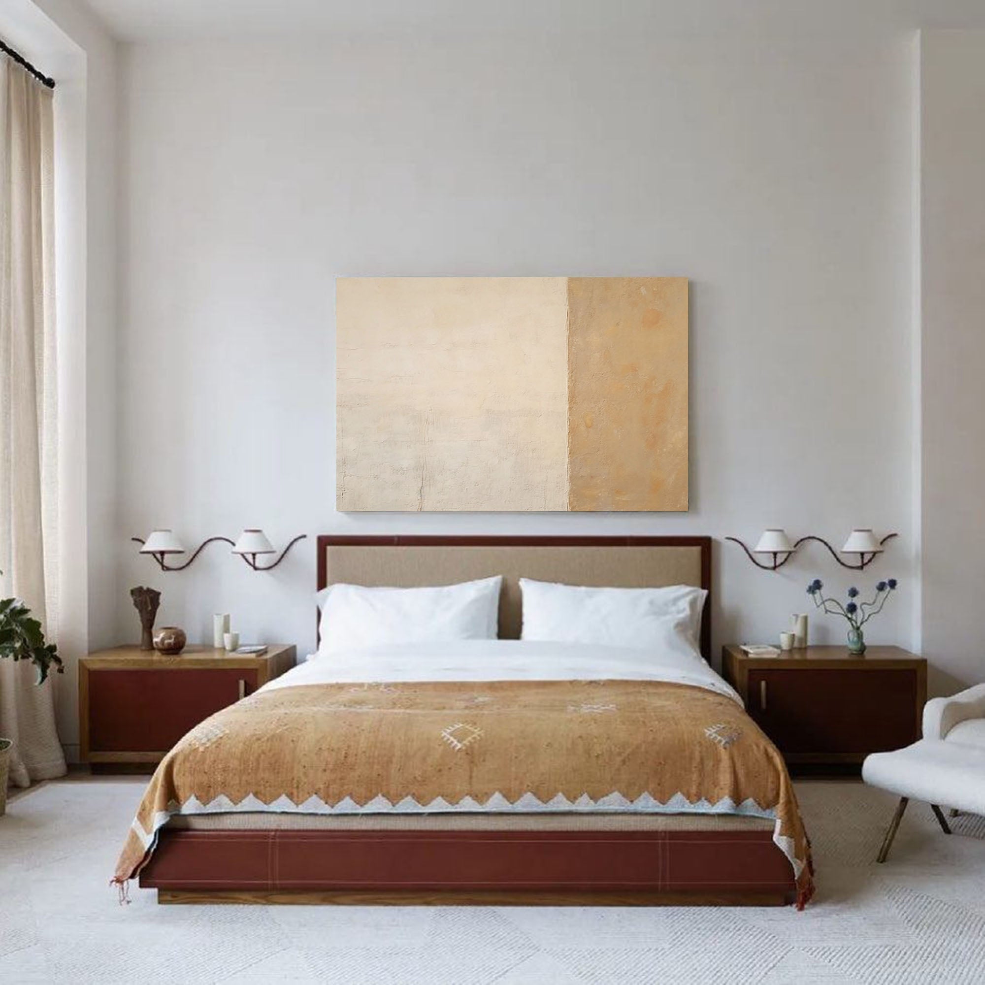 Wallart Earthy Minimalist Abstract Canvas