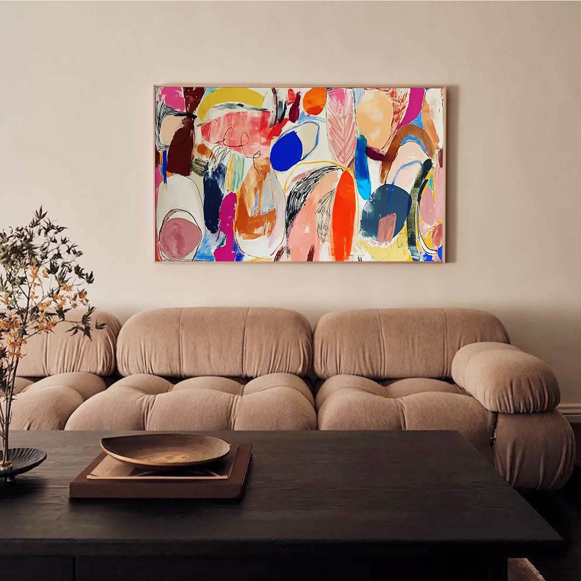 Wallart Colorful Abstract Expression Art