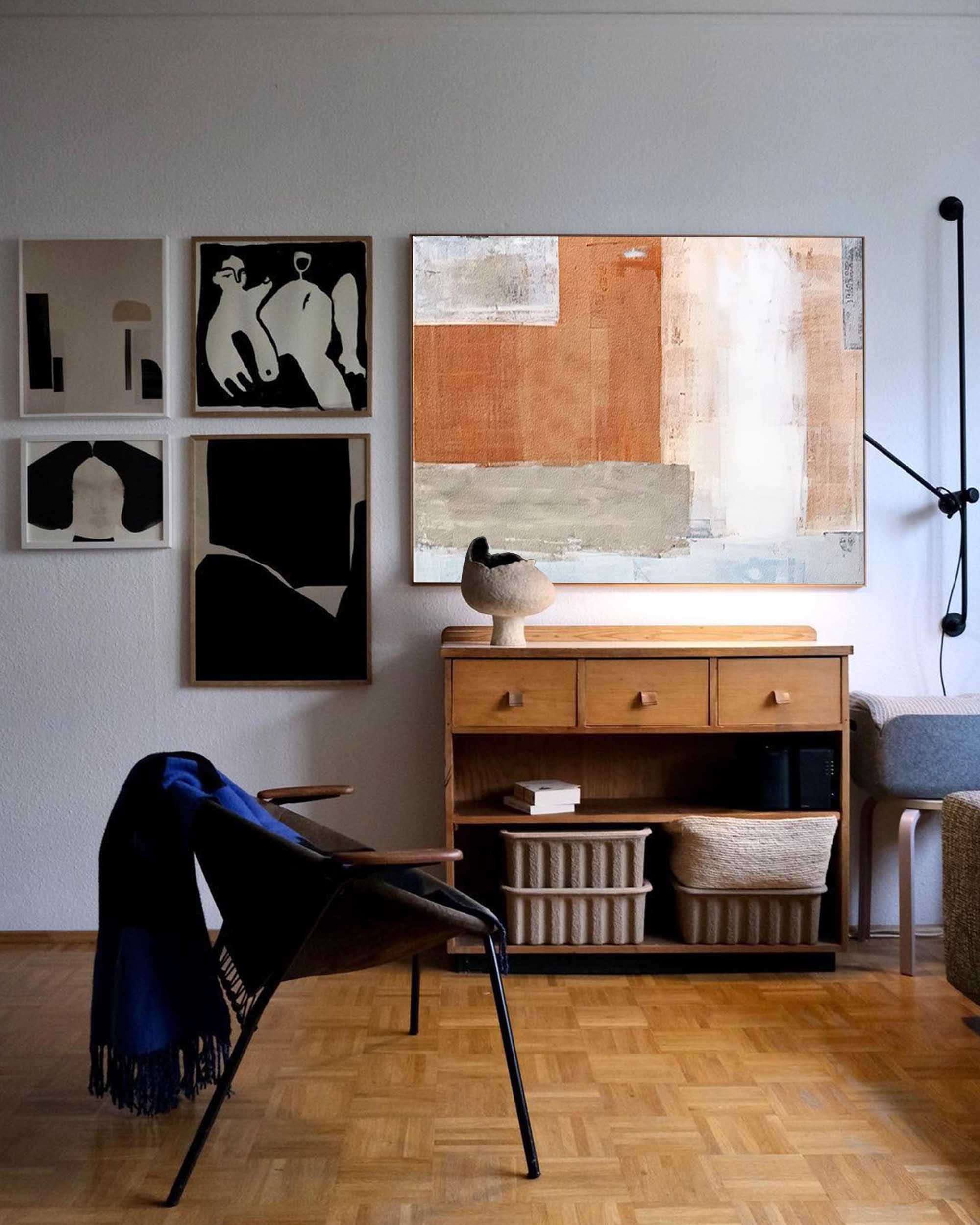 Wallart Minimalist Geometric Abstract Art