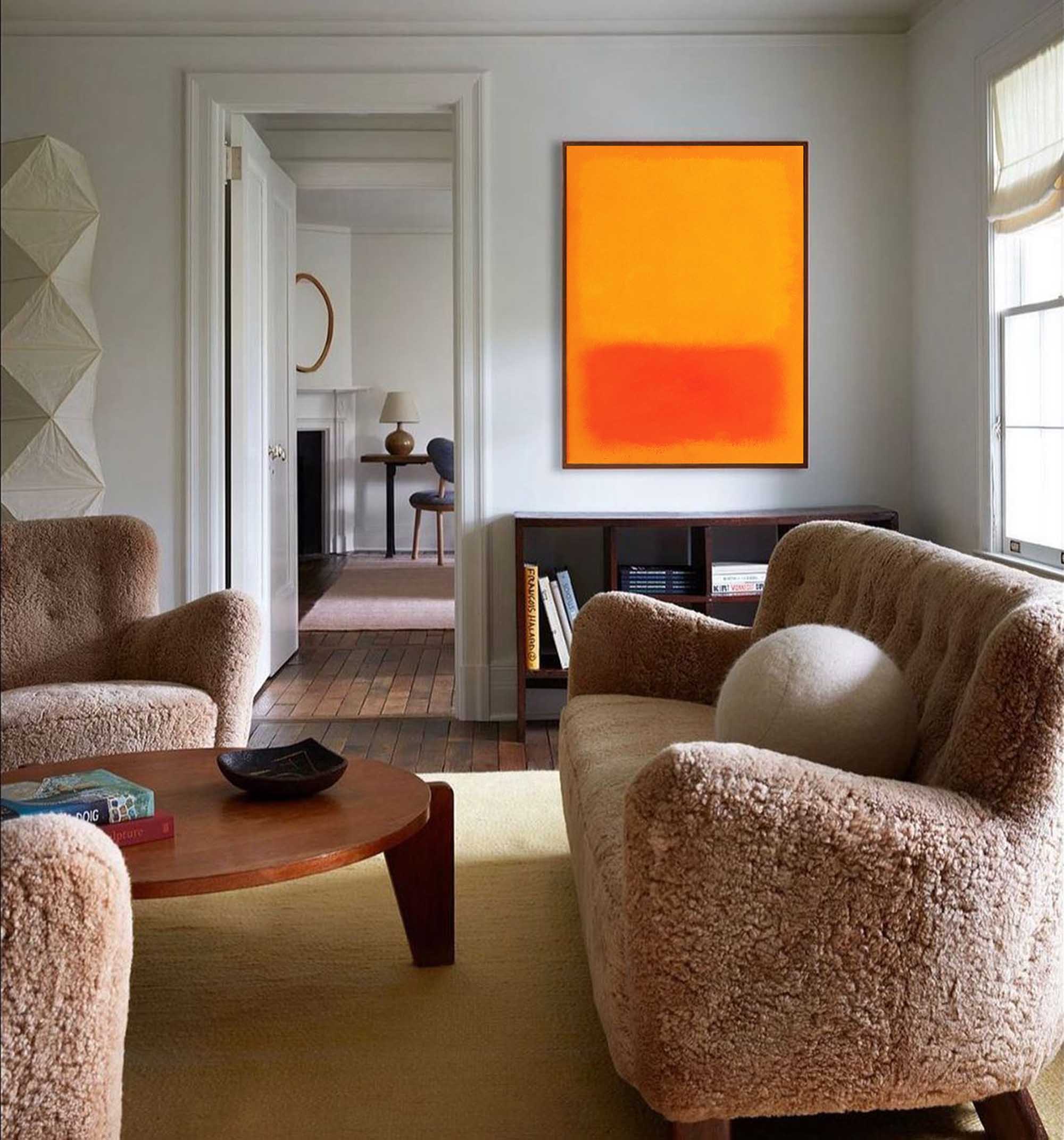 Wallart Bold Warm Toned Abstract Art