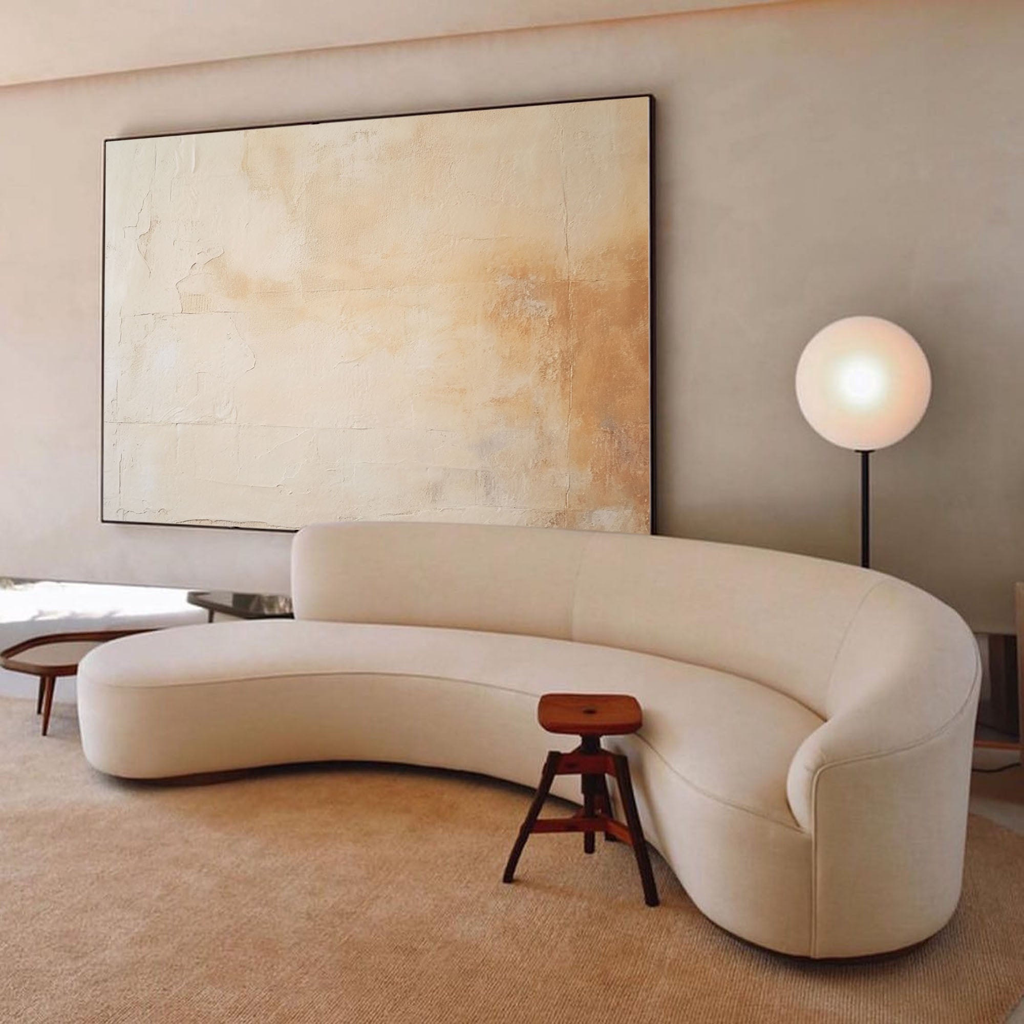 Wallart Textured Earthy Minimalist Canvas
