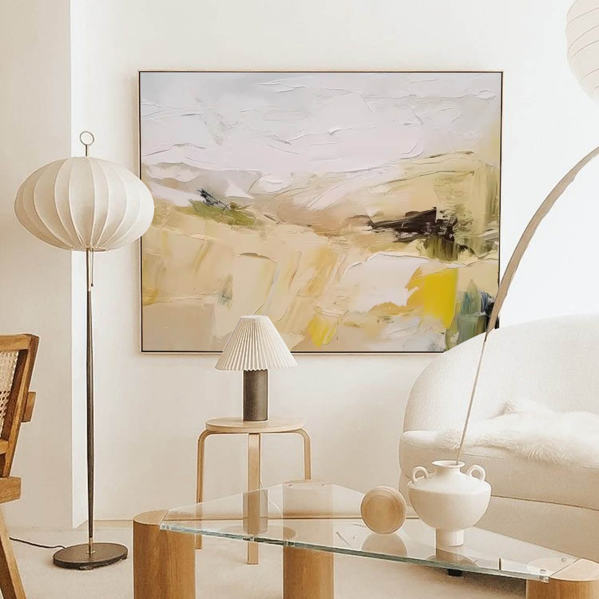 Wallart Textured Minimalist Landscape Art