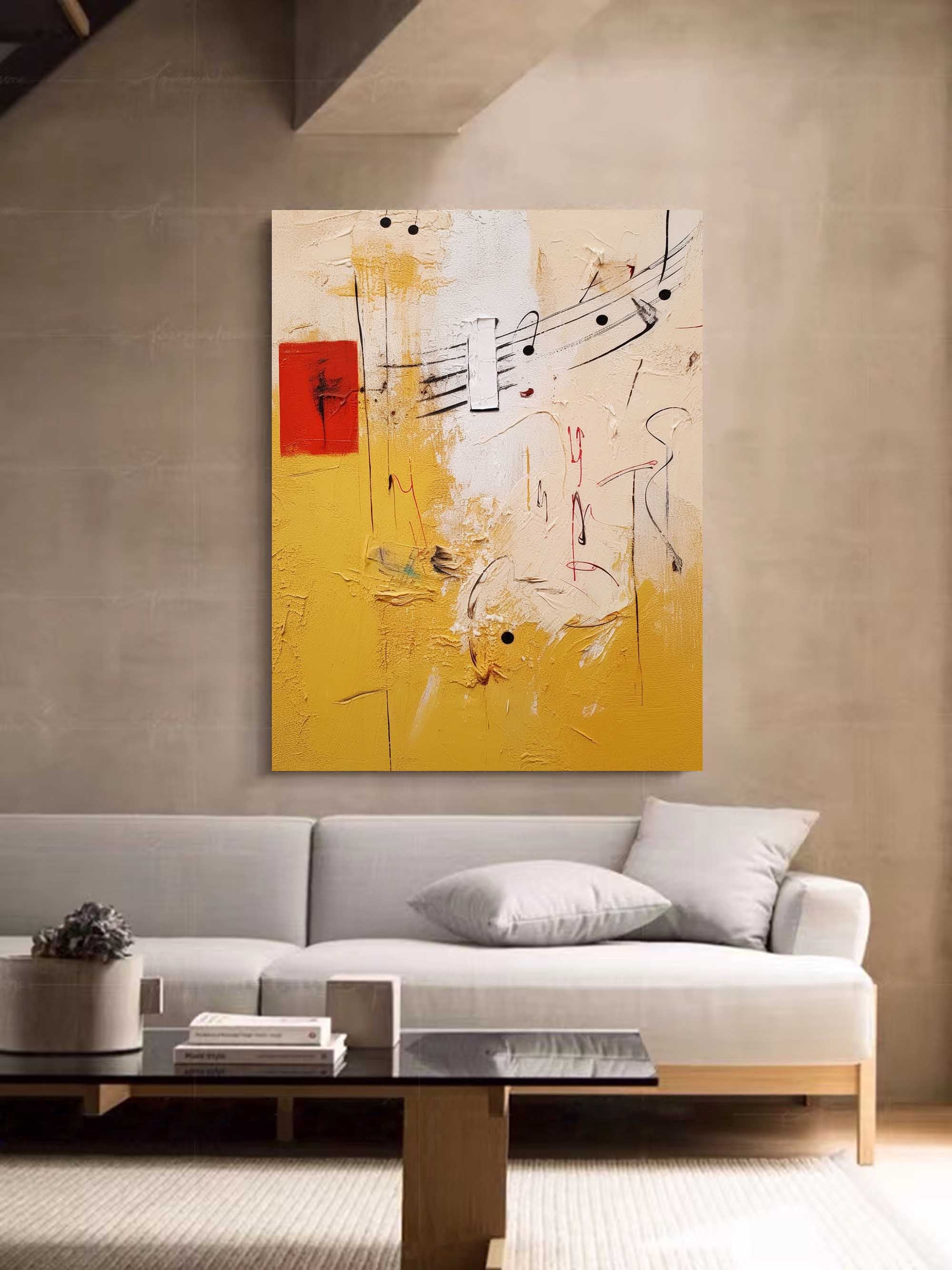 Wallart Abstract Melody Textured Canvas