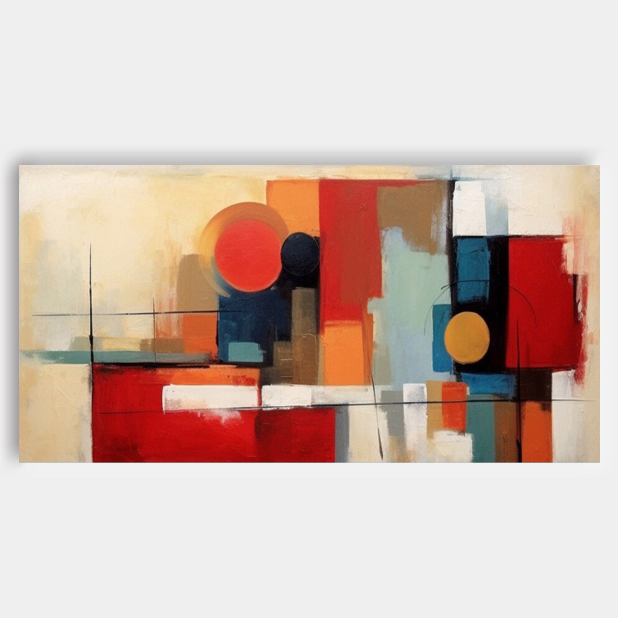 Wallart Geometric Abstract Canvas Art