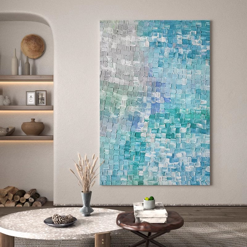 Wallart Ocean Breeze Textured Abstract Art