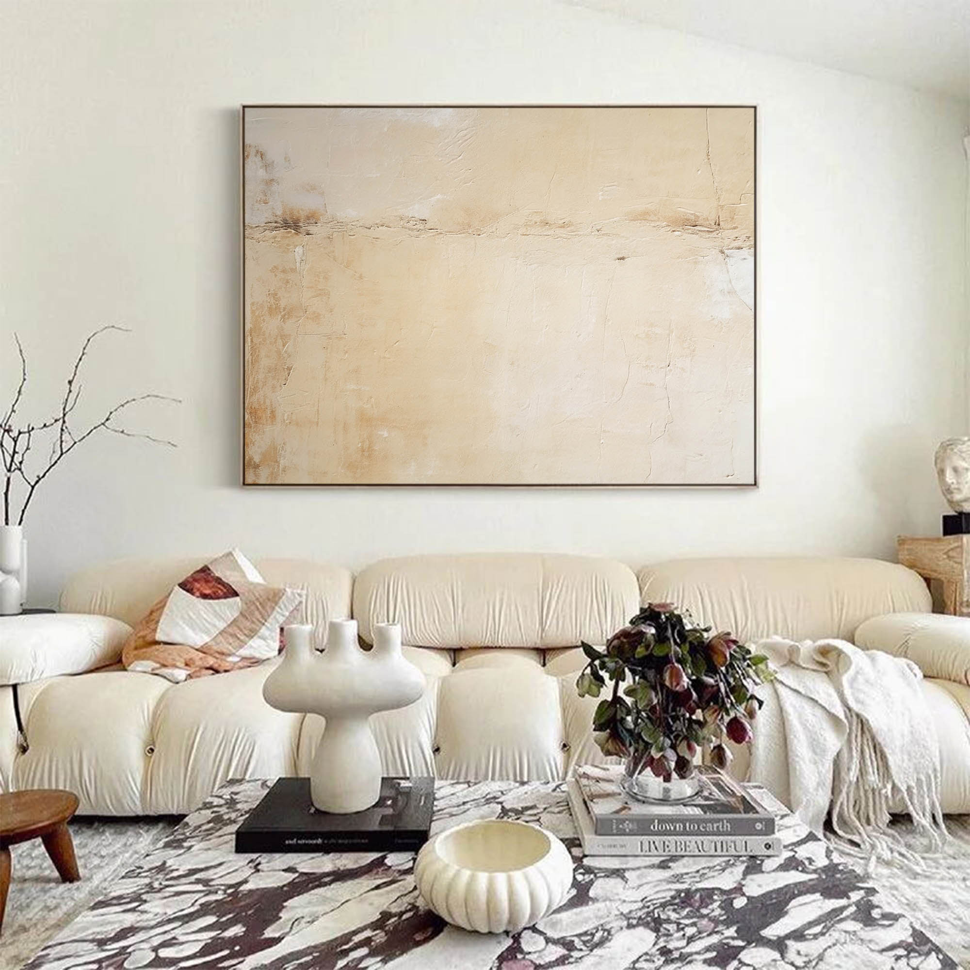 Wallart Minimalist Earthy Textured Canvas
