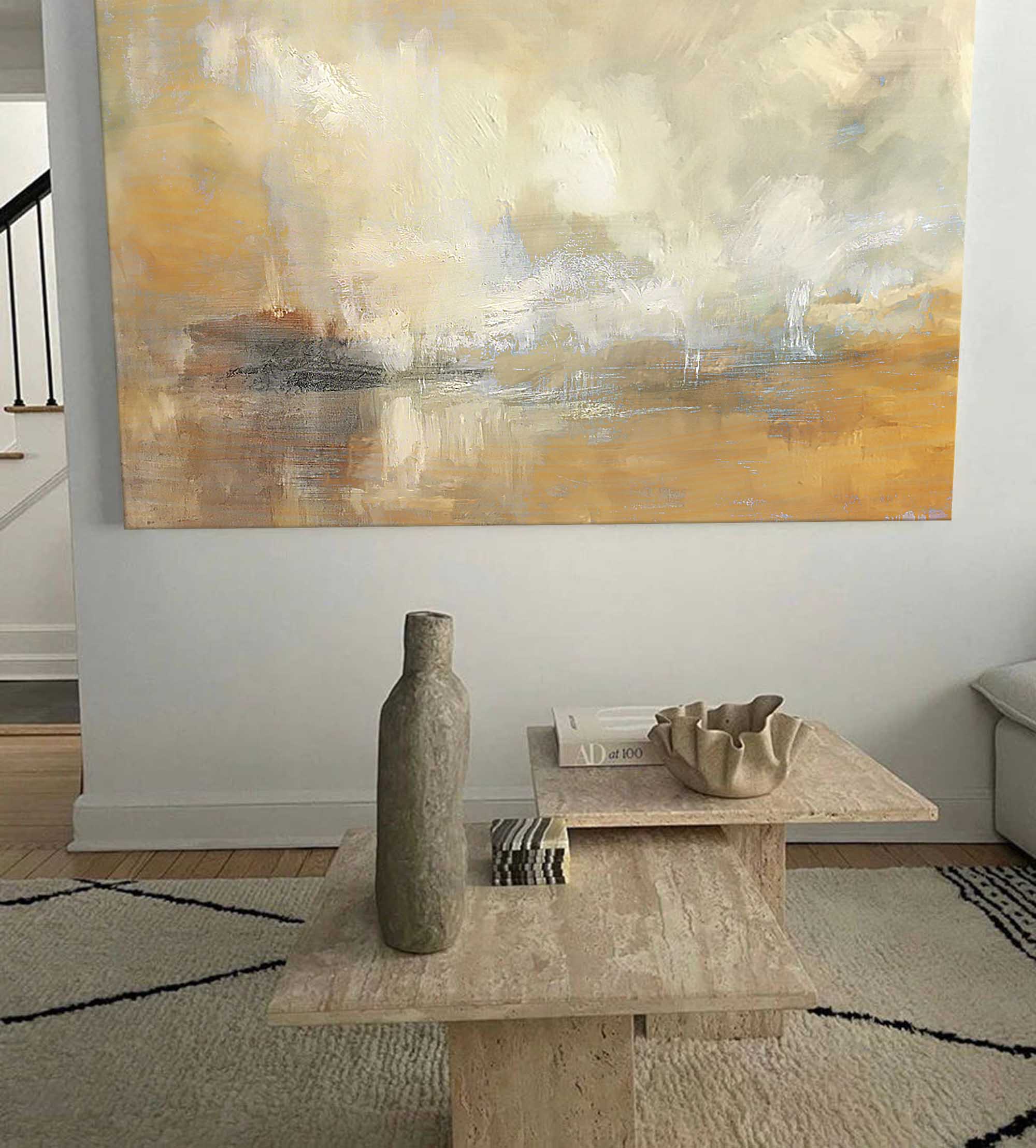 Wallart Ethereal Misty Landscape Art