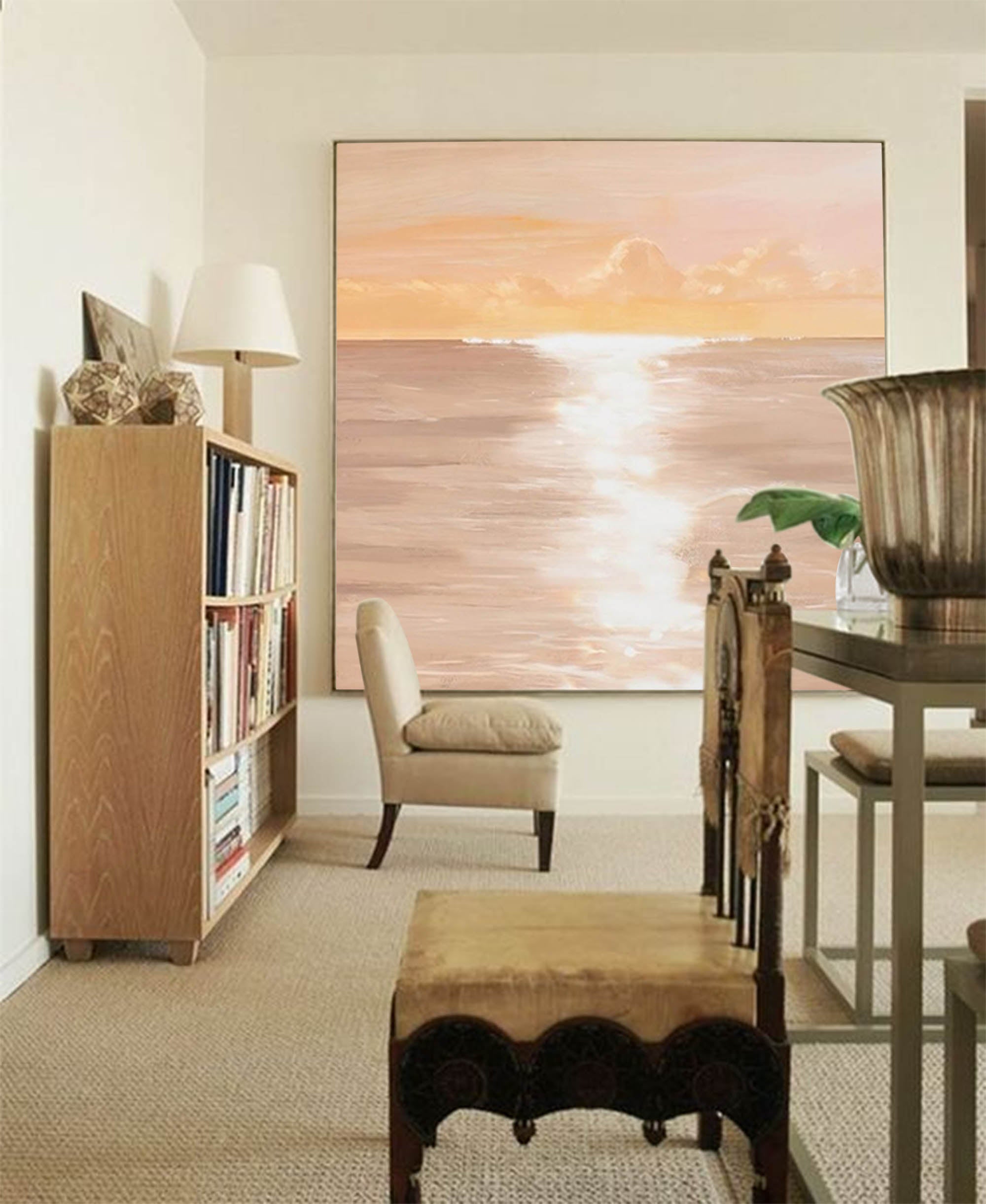 Wallart Golden Horizon at Sunset