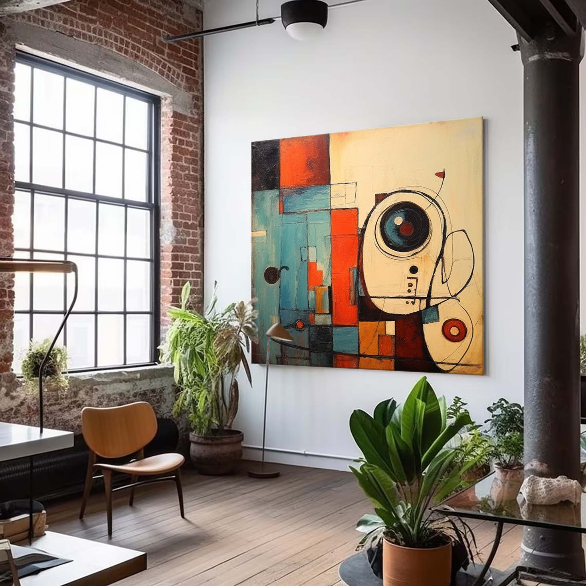 Wallart Abstract Canvas Art #AB320