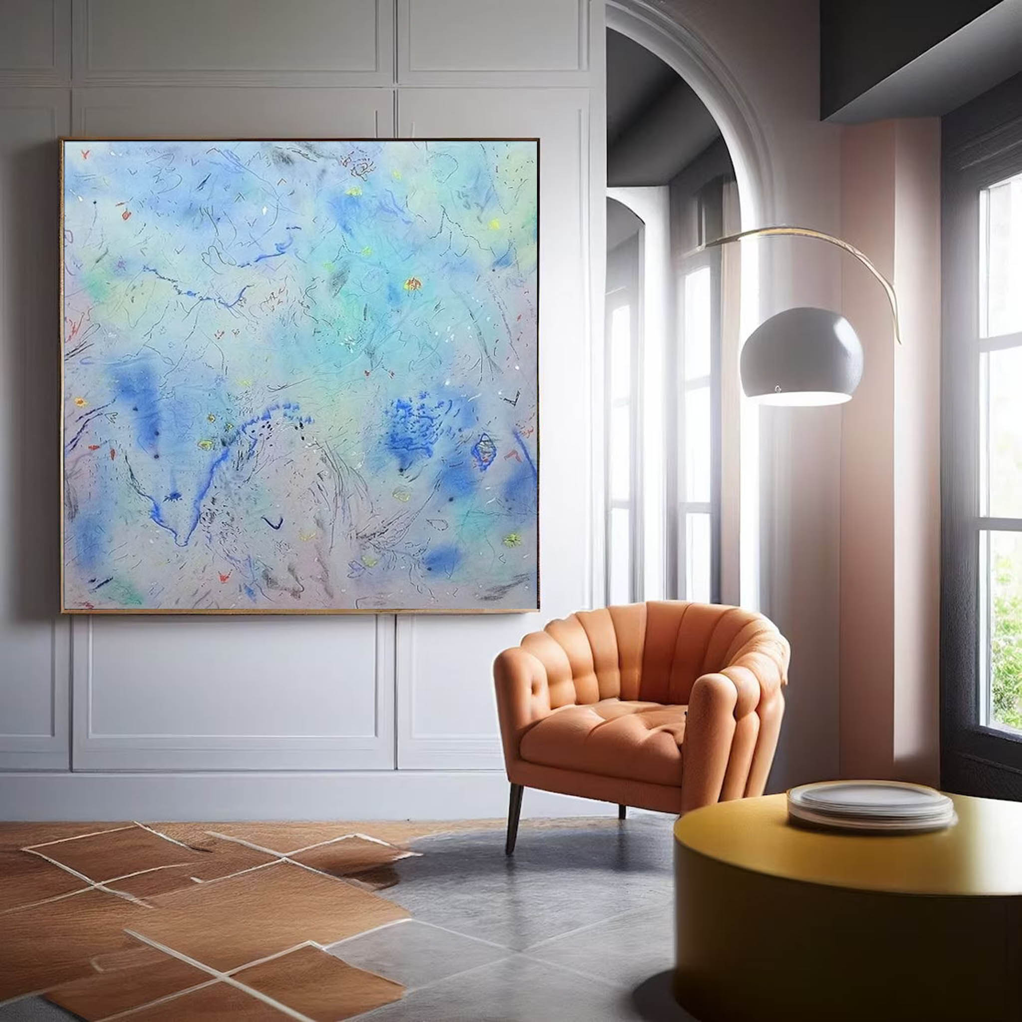 Wallart Abstract Canvas Art #AB311