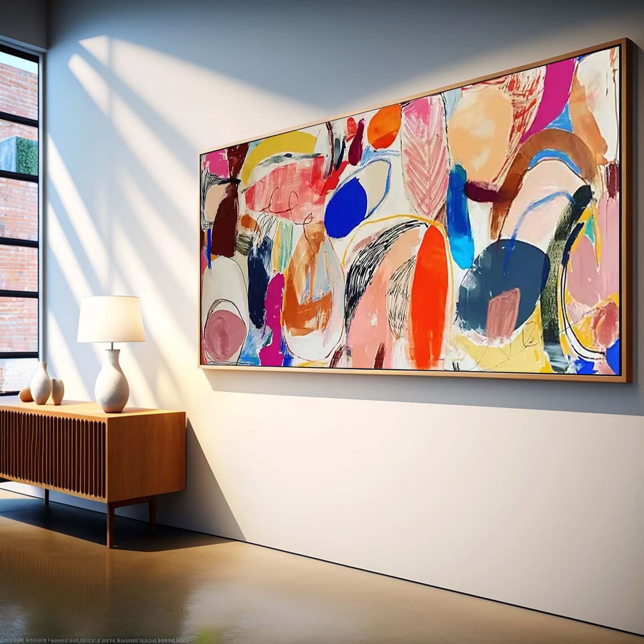 Wallart Colorful Abstract Expression Art