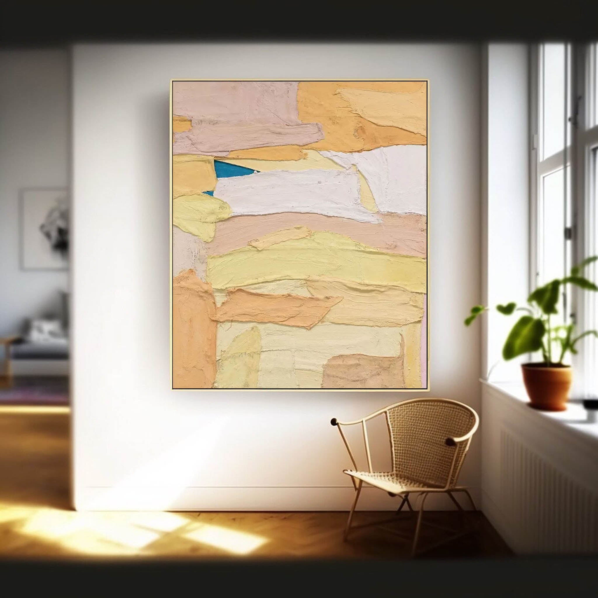 Wallart Layered Pastel Abstract Texture Art