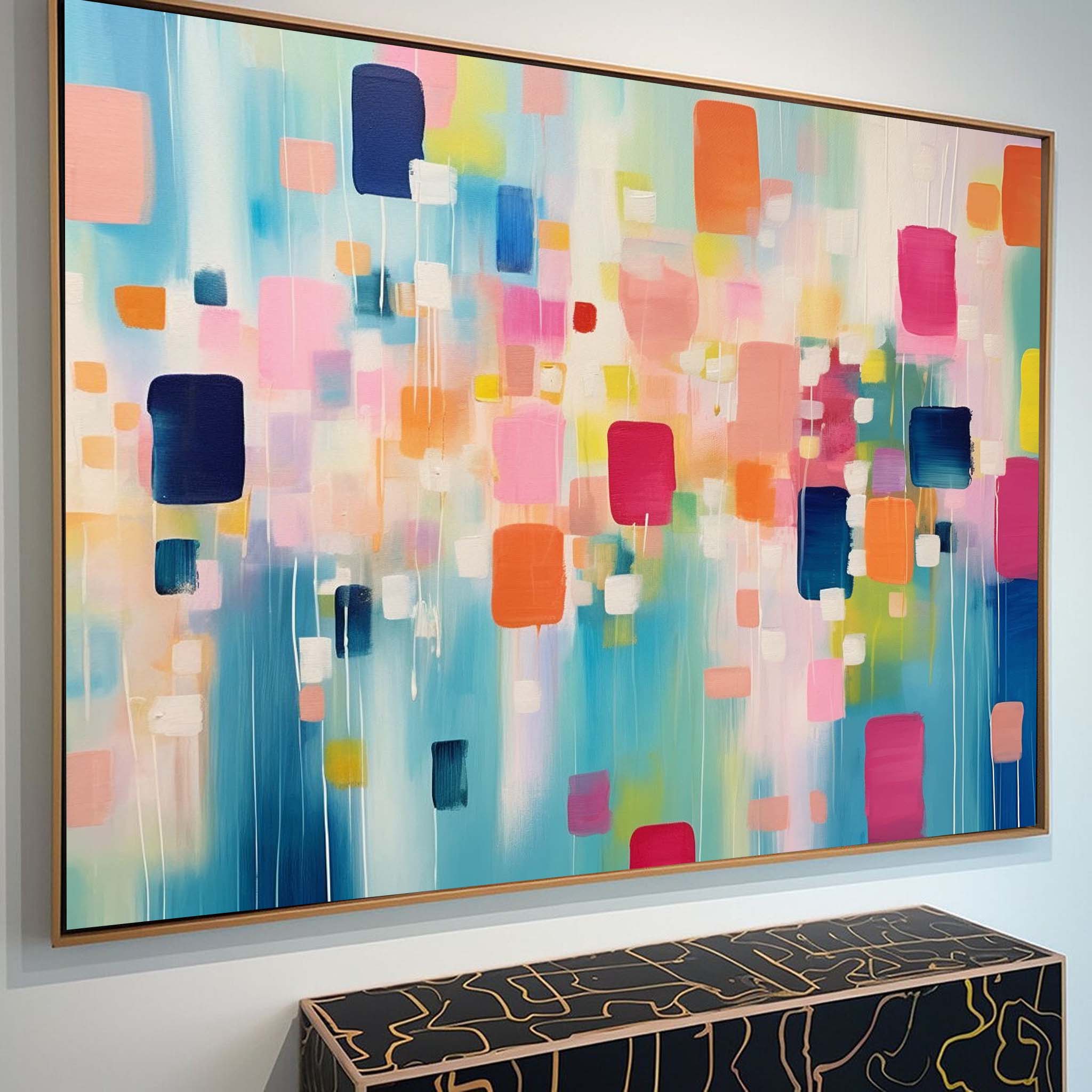 Wallart Colorful Geometric Abstract Art