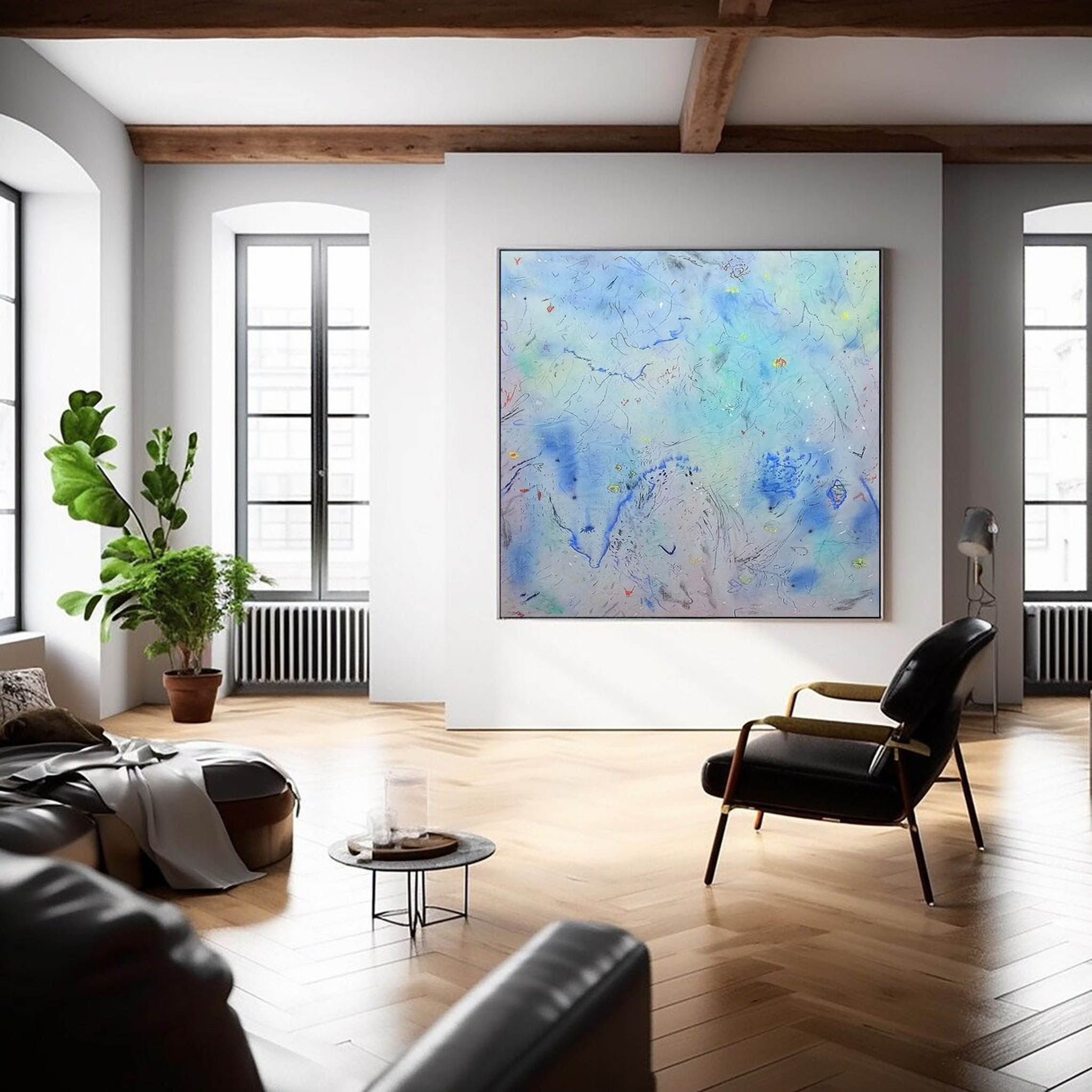 Wallart Abstract Canvas Art #AB311