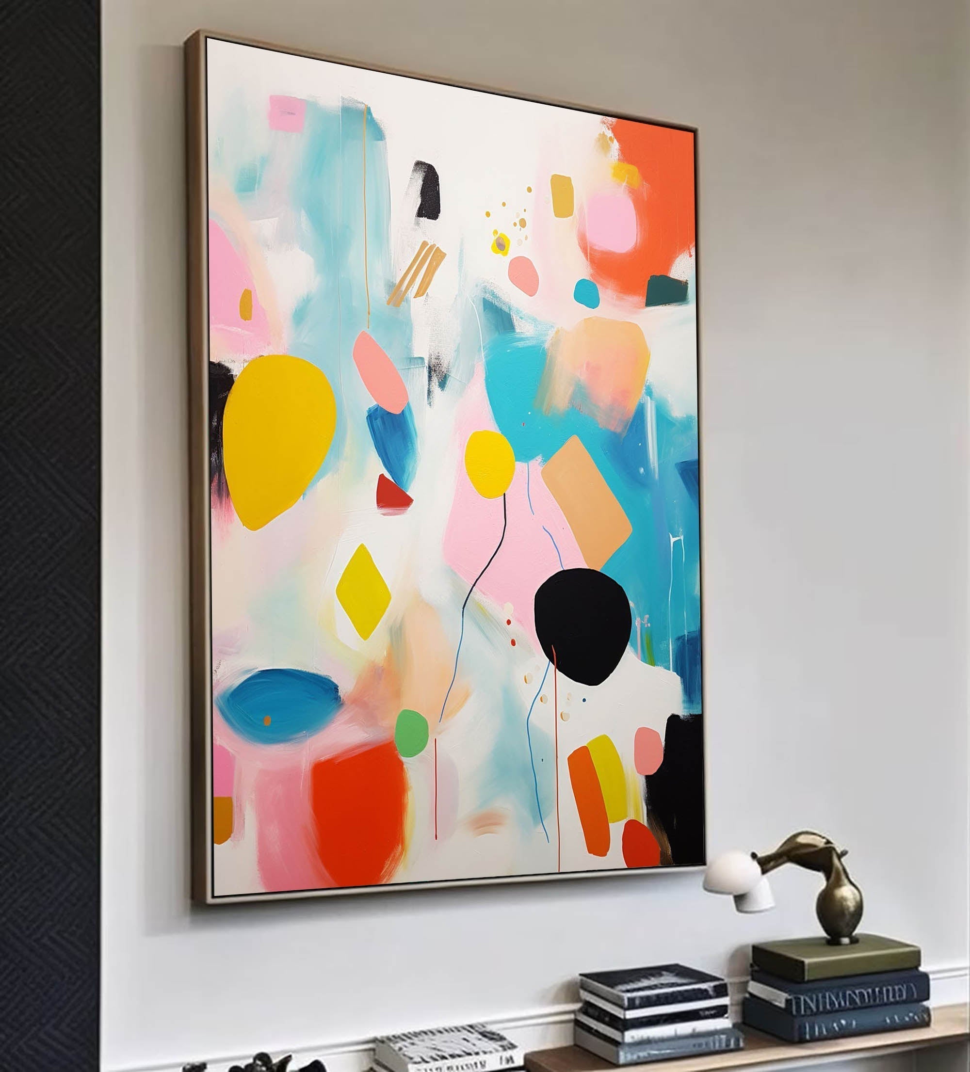 Wallart Playful Geometric Abstract Art